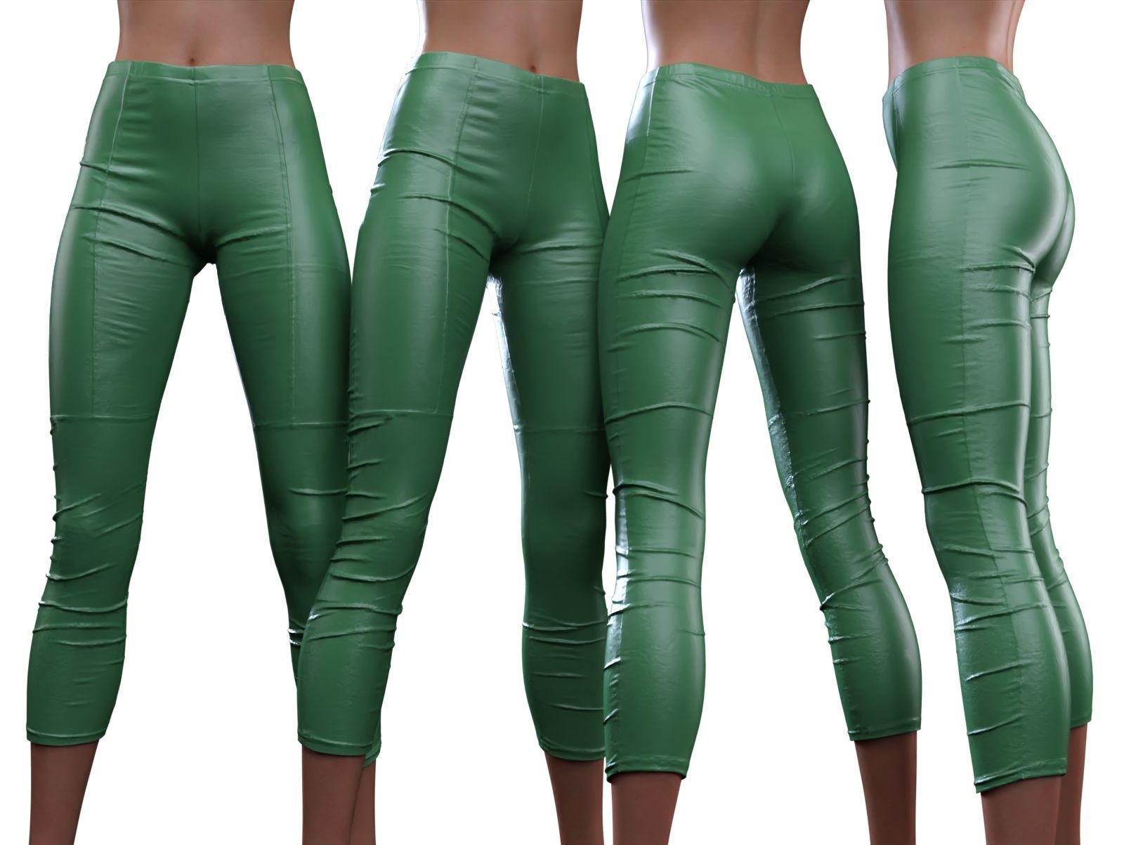 Lined Leggings 3D model_13