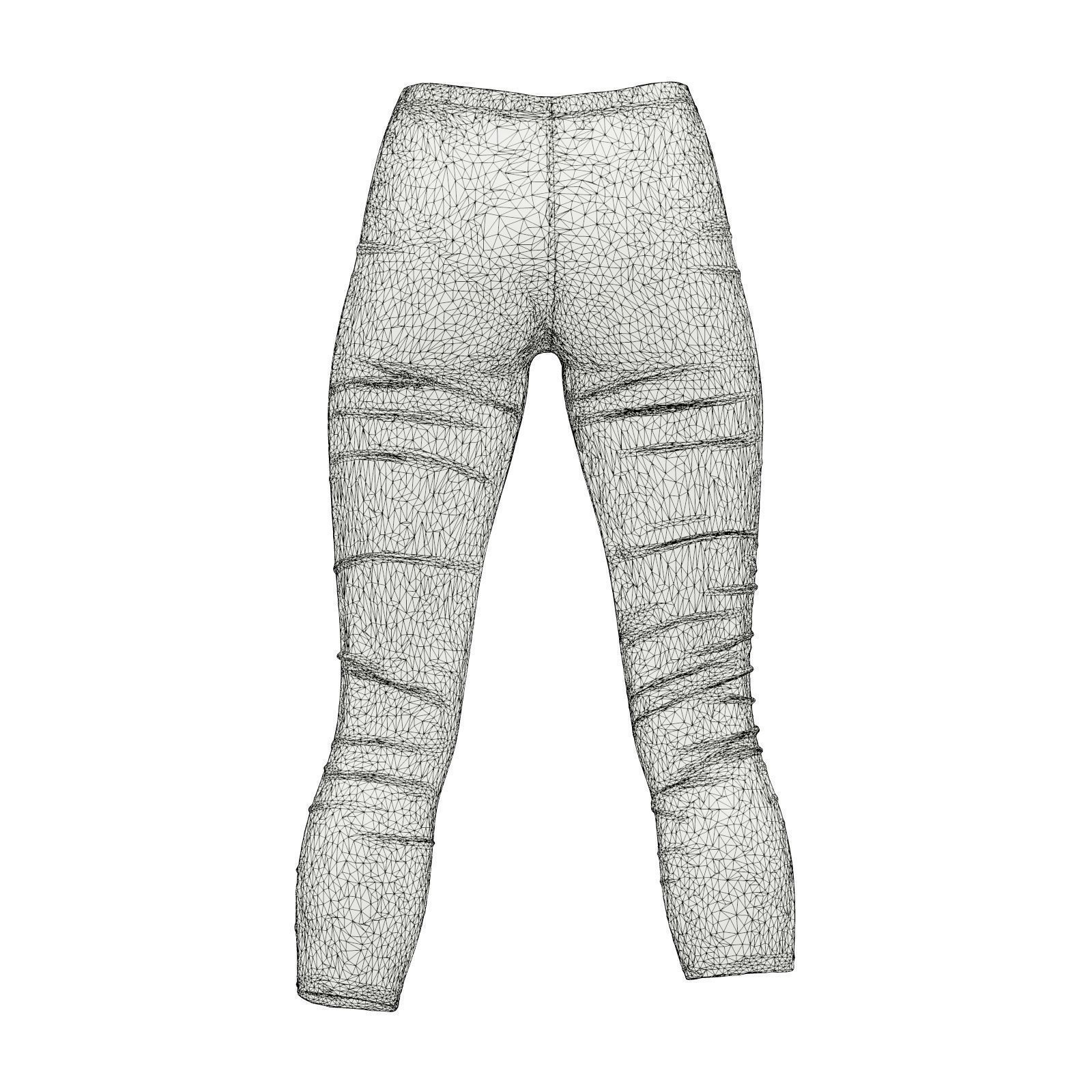 Lined Leggings 3D model_9