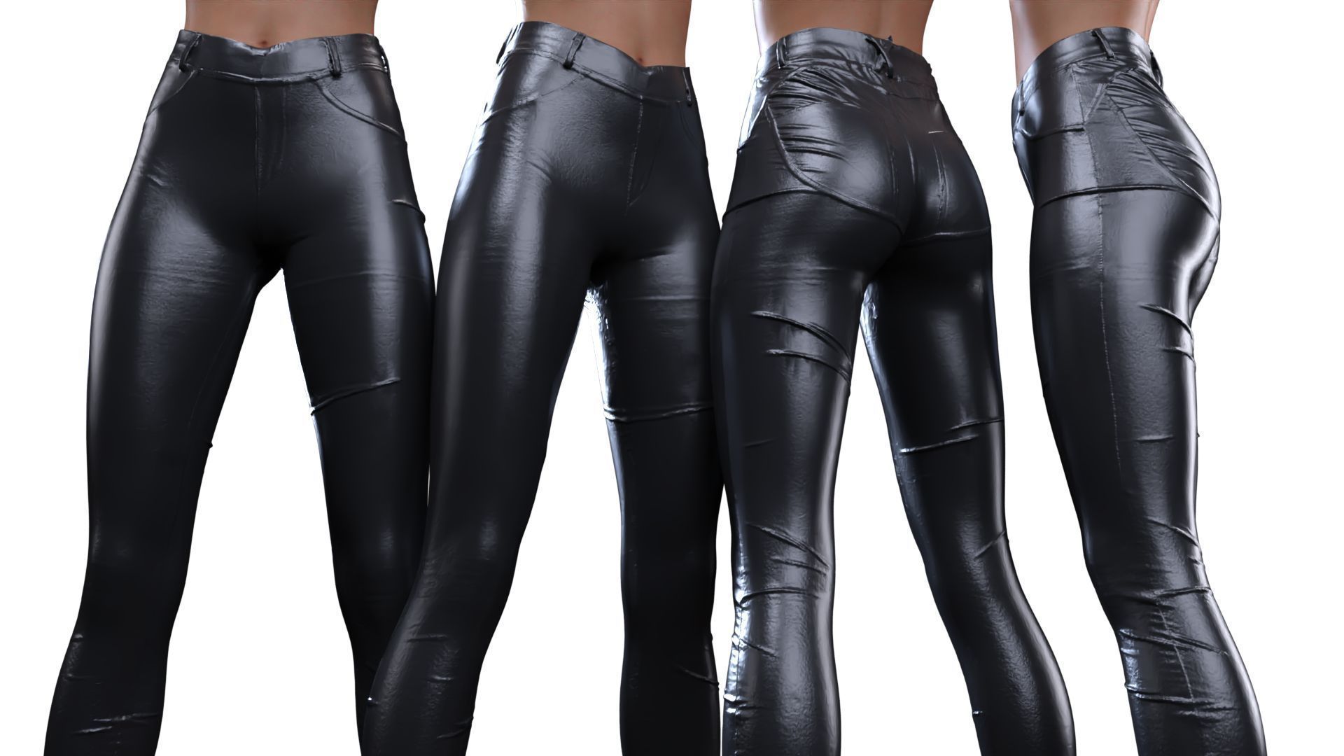 Legginglike Trousers 3D model_1