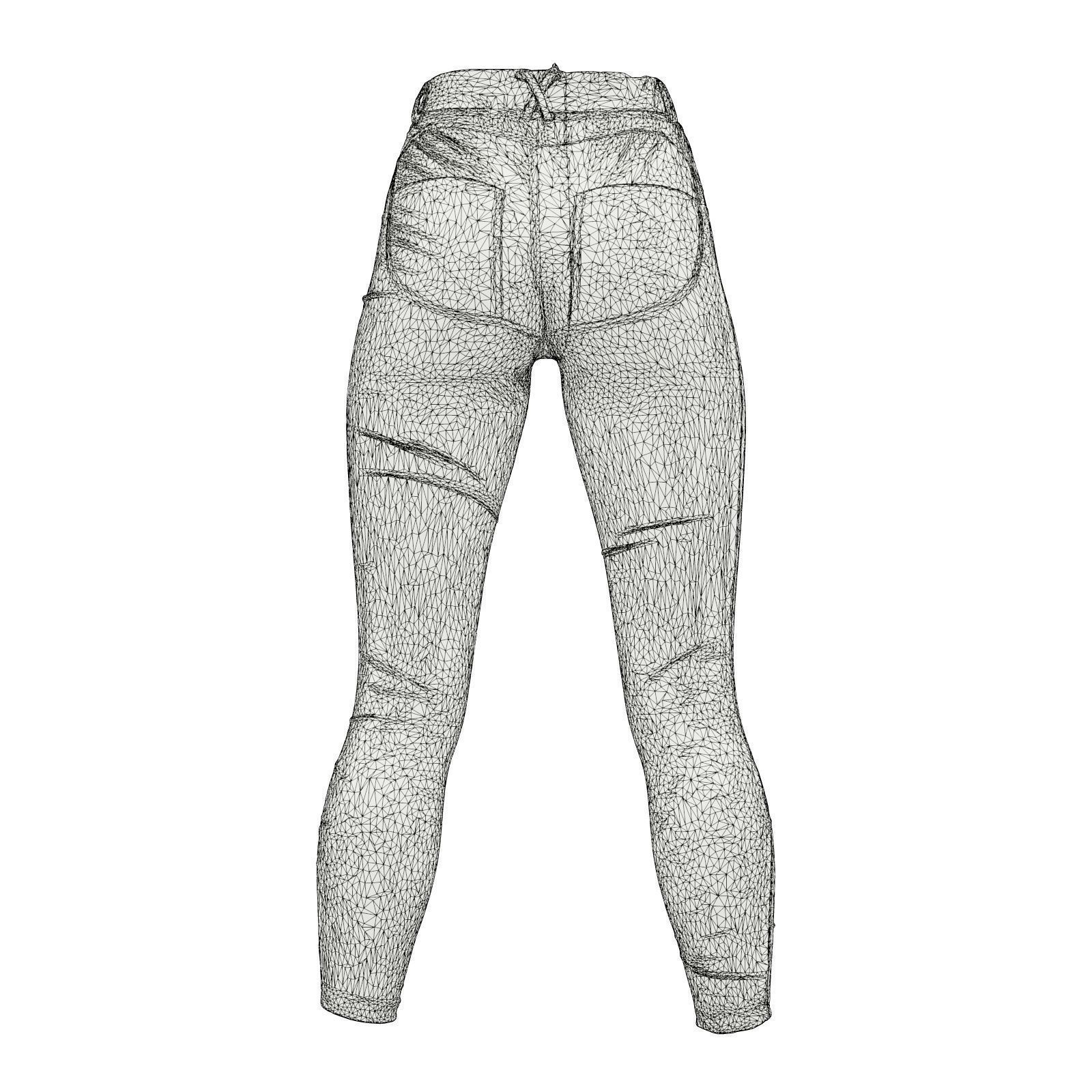 Legginglike Trousers 3D model_9