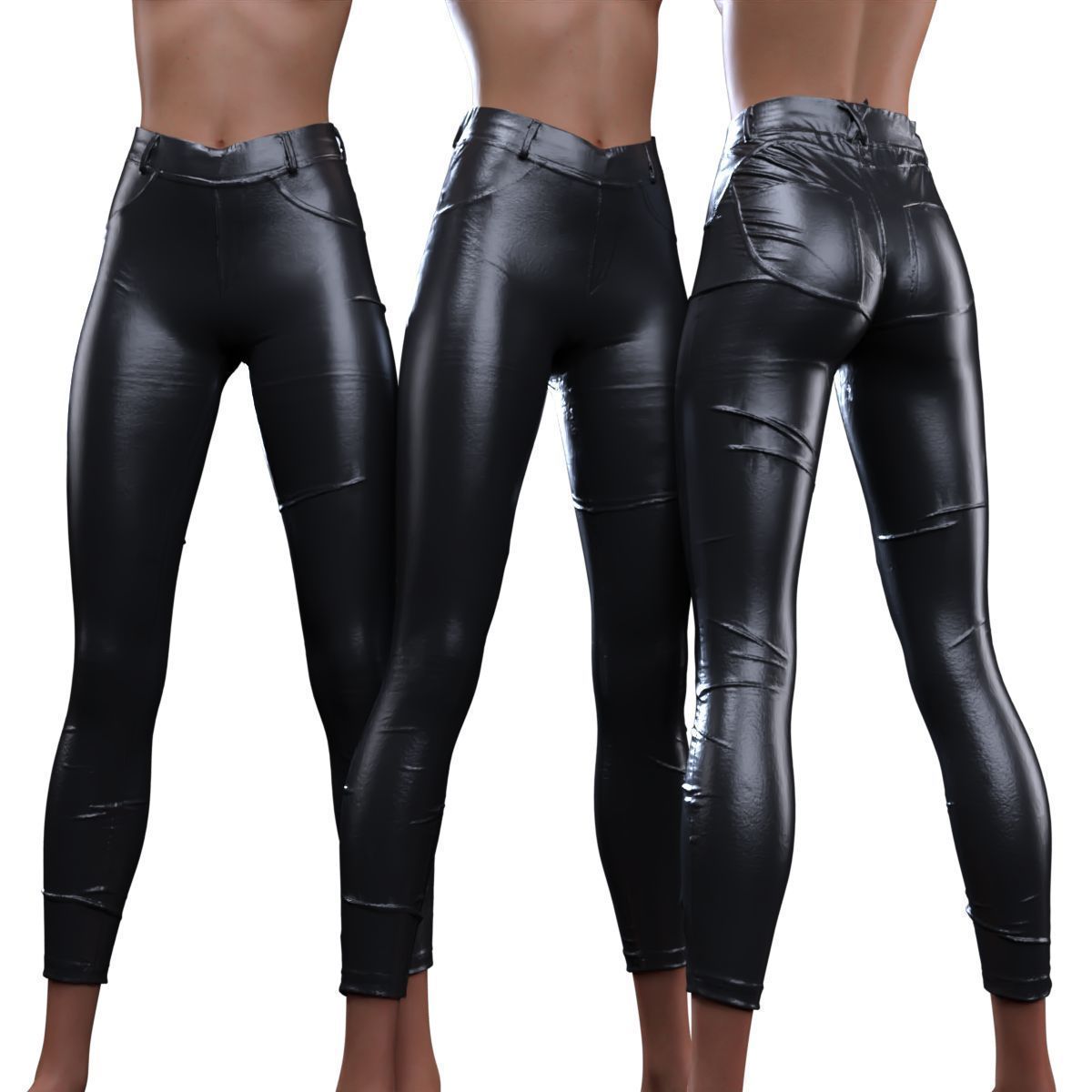 Legginglike Trousers 3D model_14