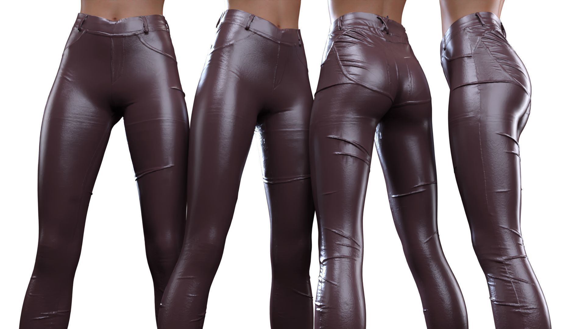 Legginglike Trousers 3D model_15