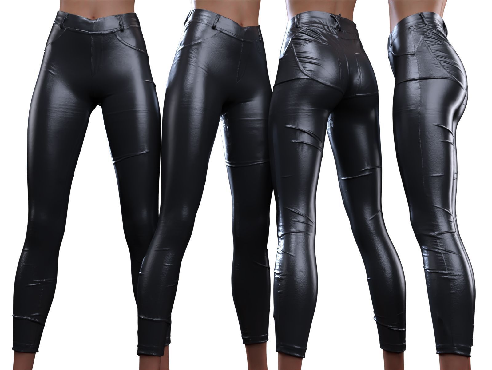 Legginglike Trousers 3D model_12