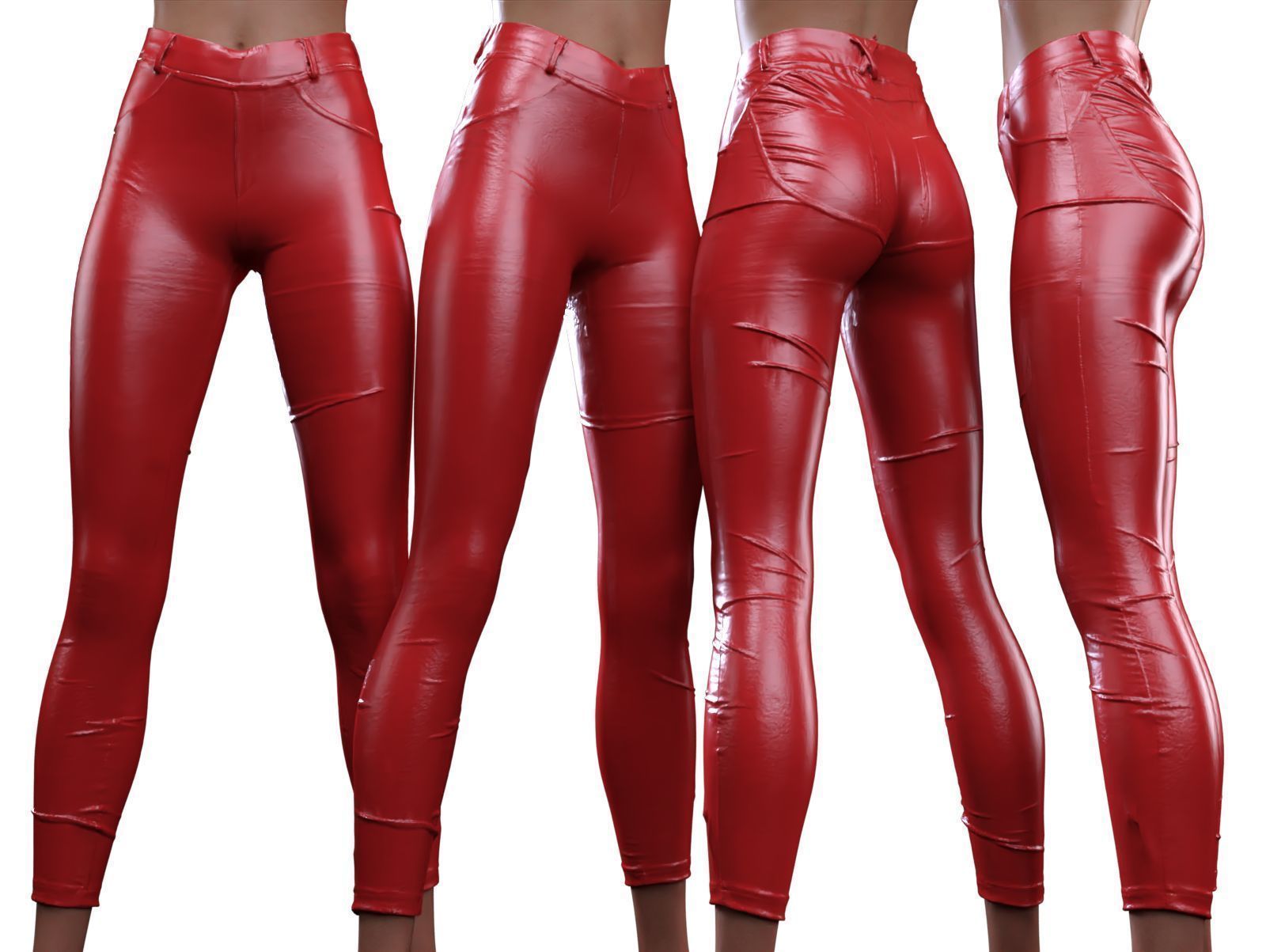 Legginglike Trousers 3D model_11