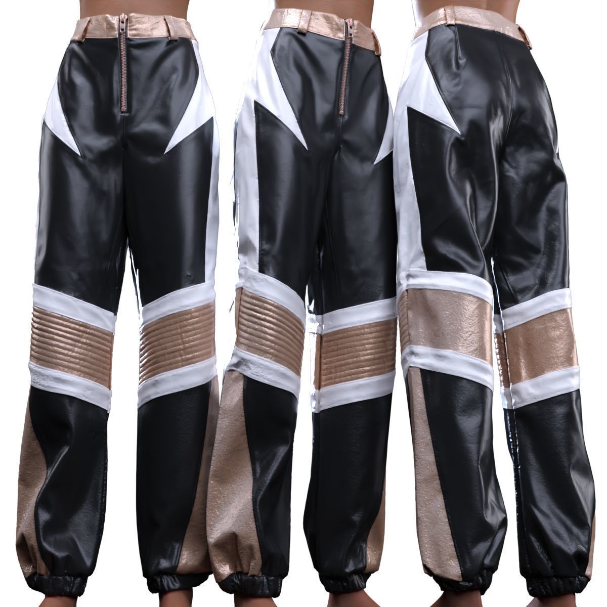 Leather Wrestling Trousers 3D model_13