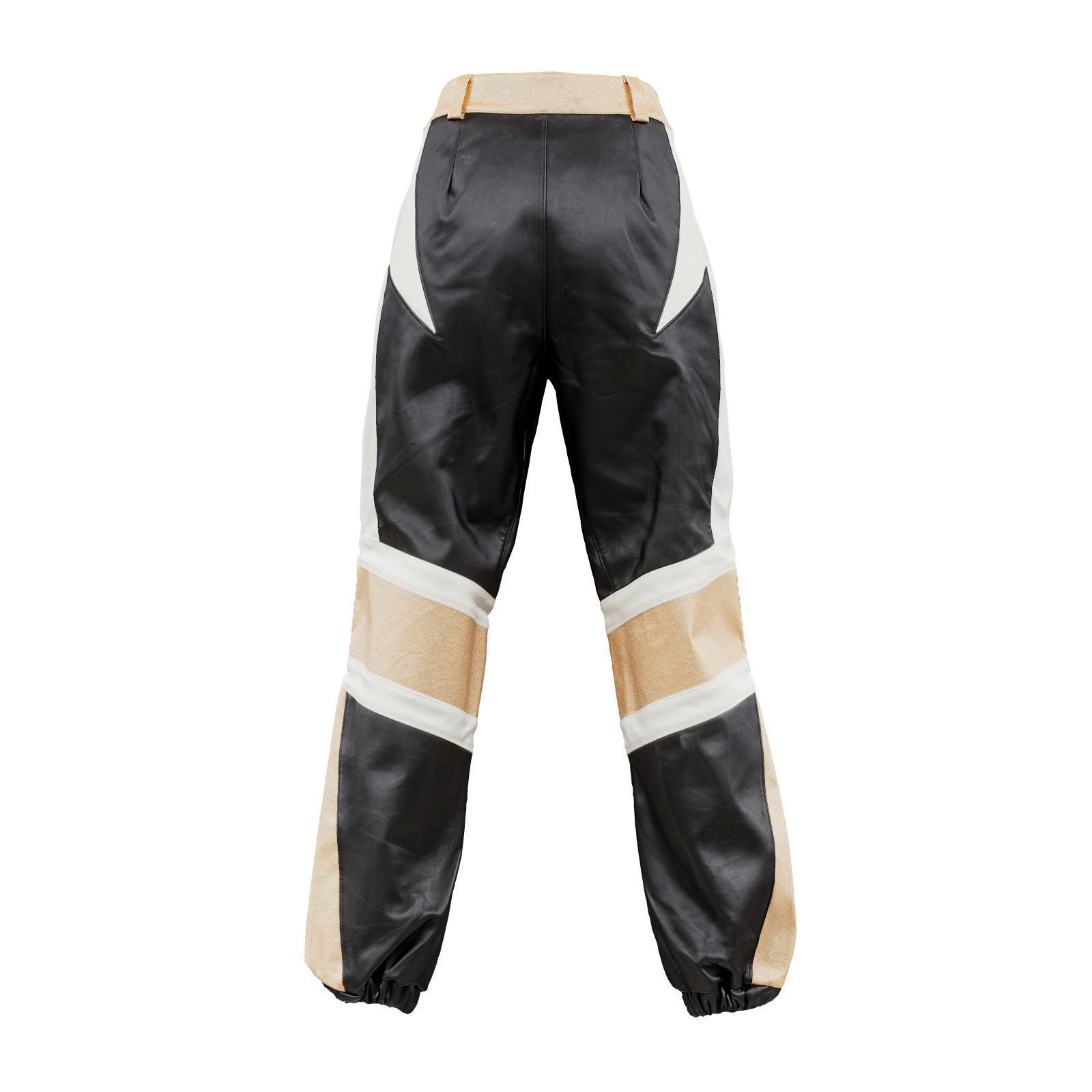 Leather Wrestling Trousers 3D model_3