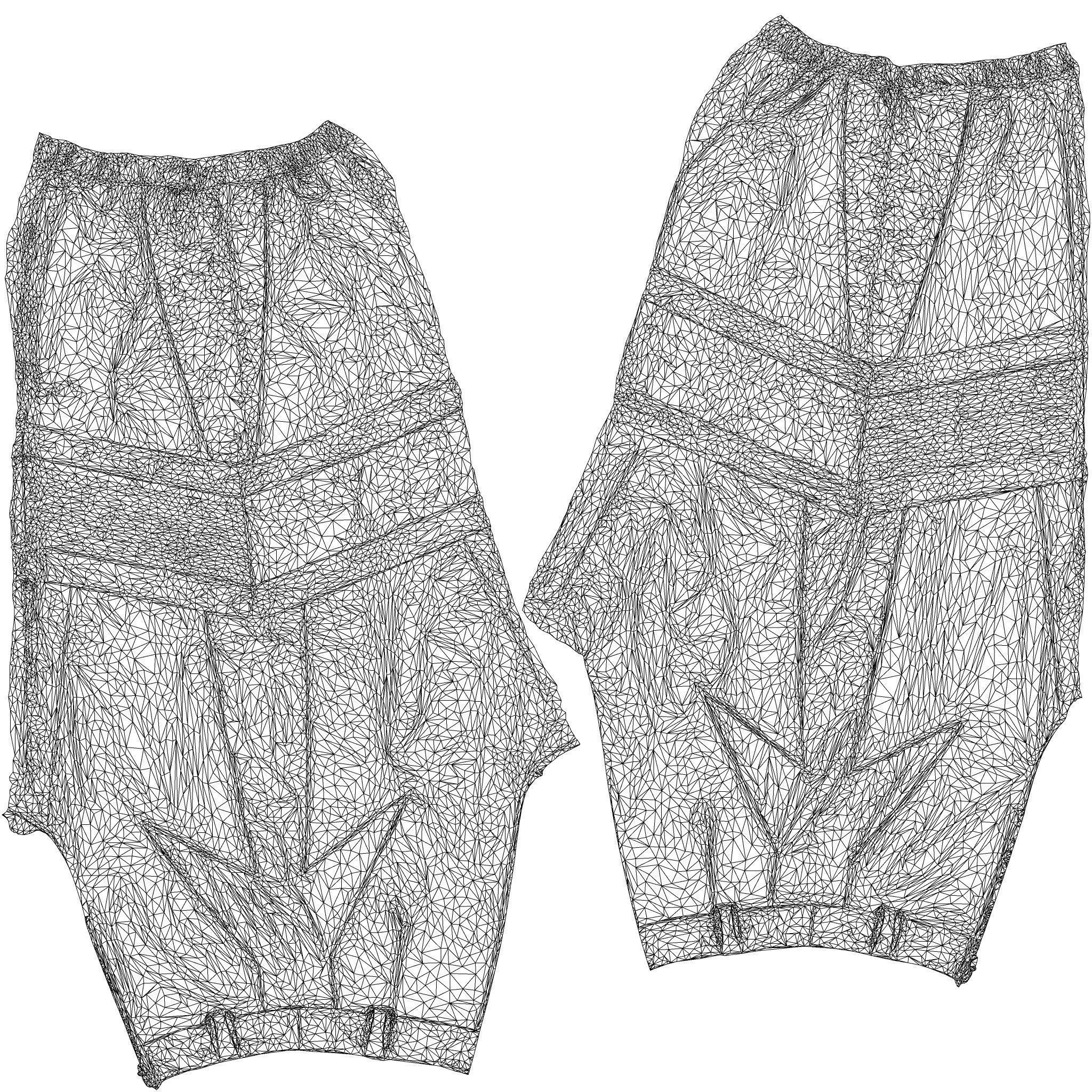 Leather Wrestling Trousers 3D model_10