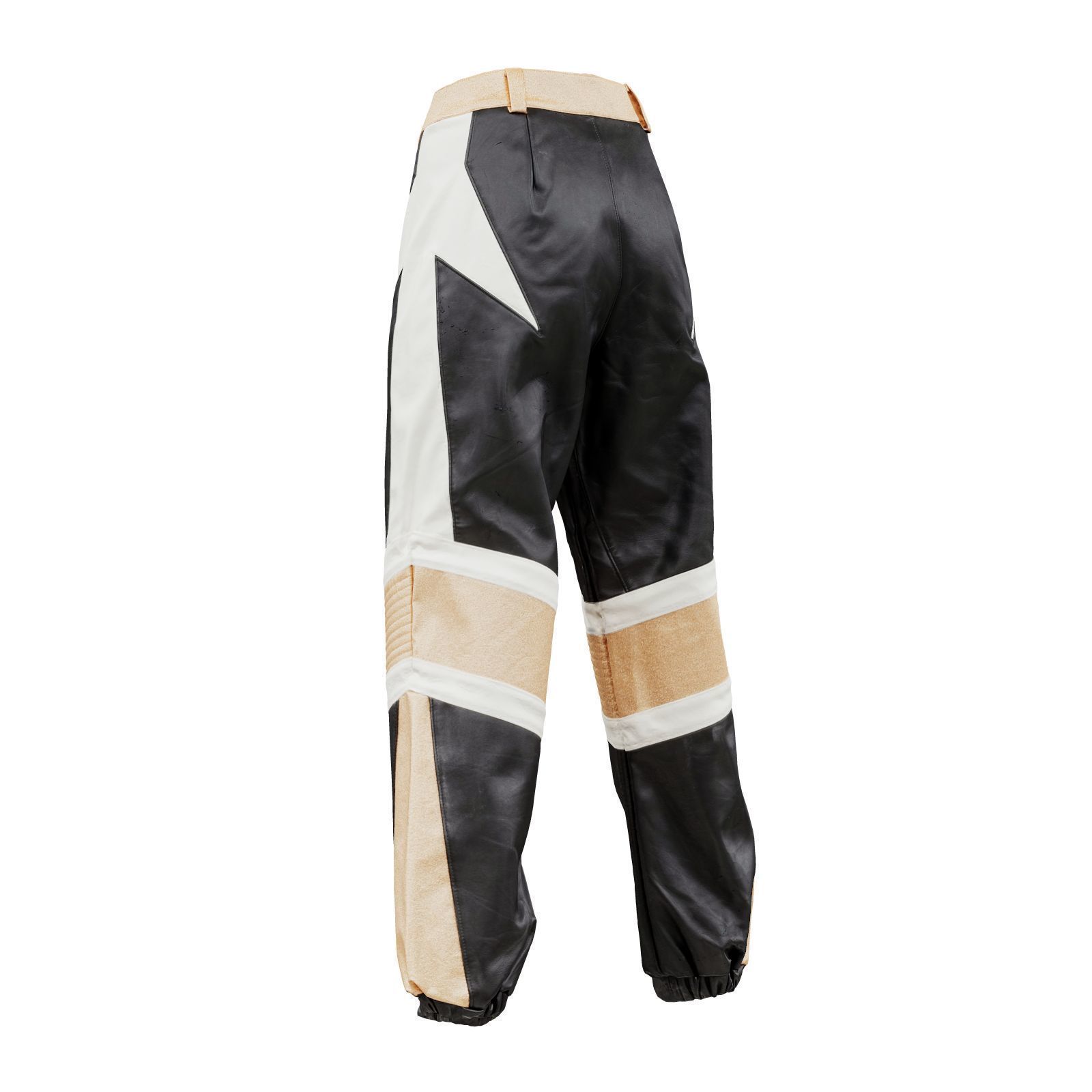 Leather Wrestling Trousers 3D model_5