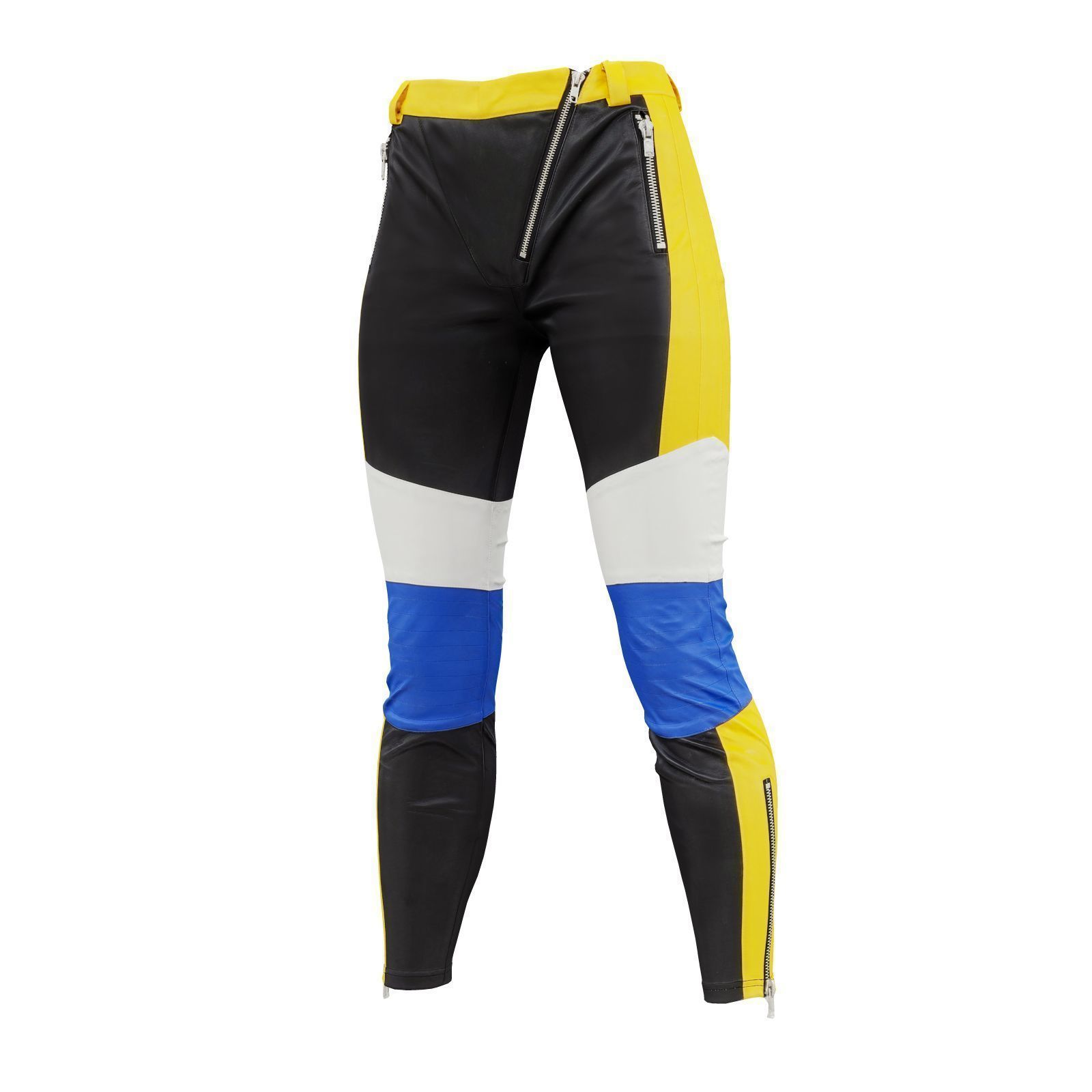 Leather Racer Pants 3D model_4