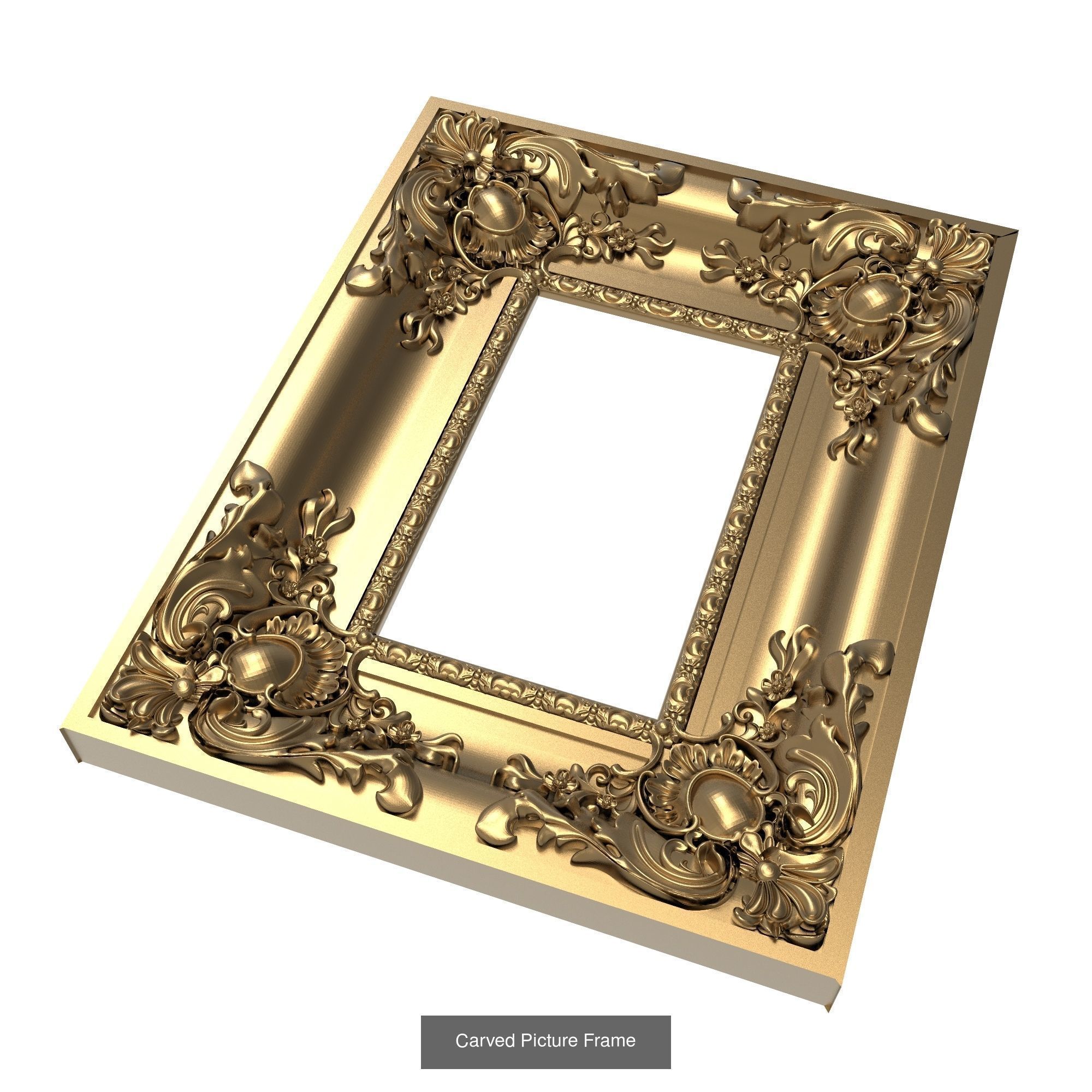 10 carved frames set 3D Model Collection_1