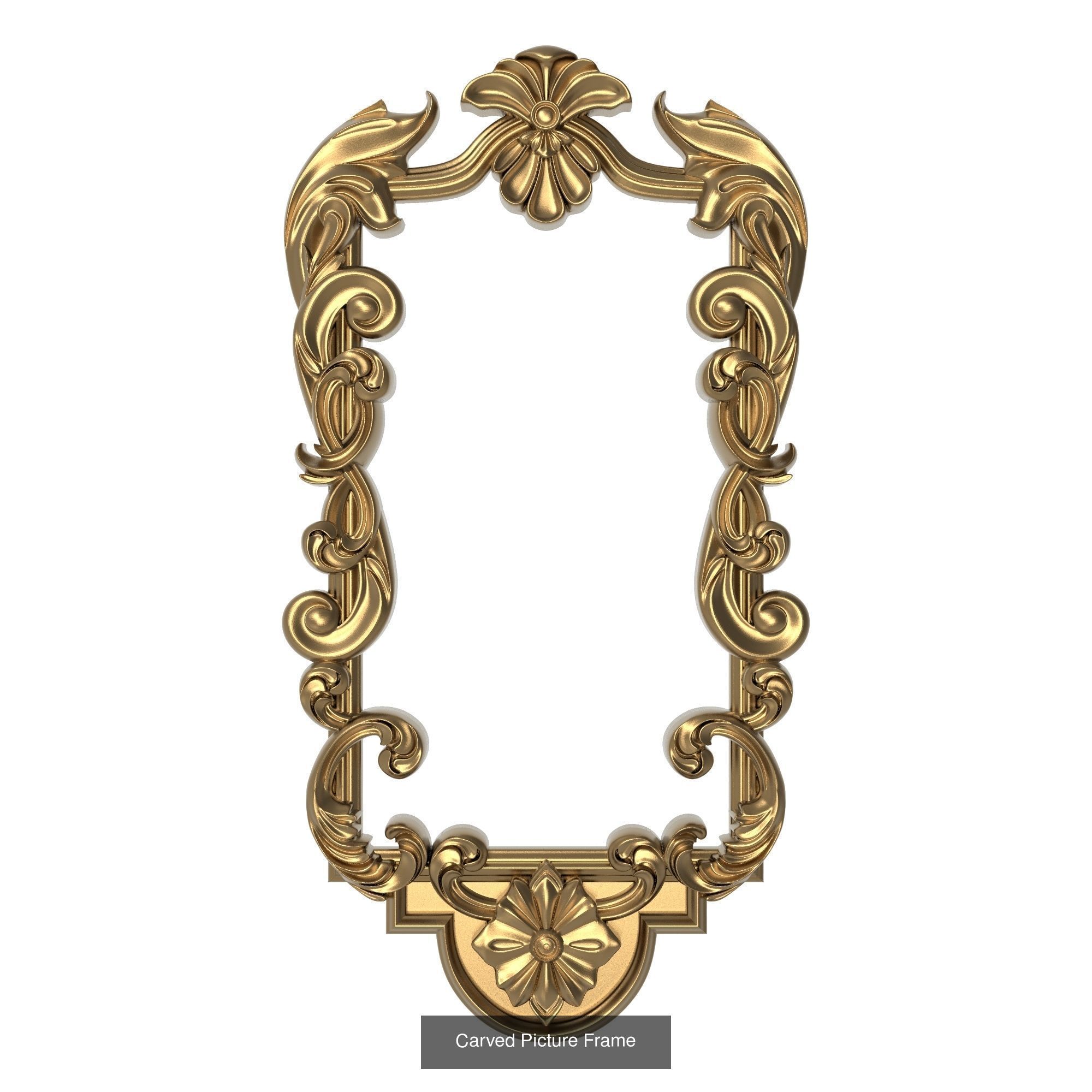 10 carved frames set 3D Model Collection_2