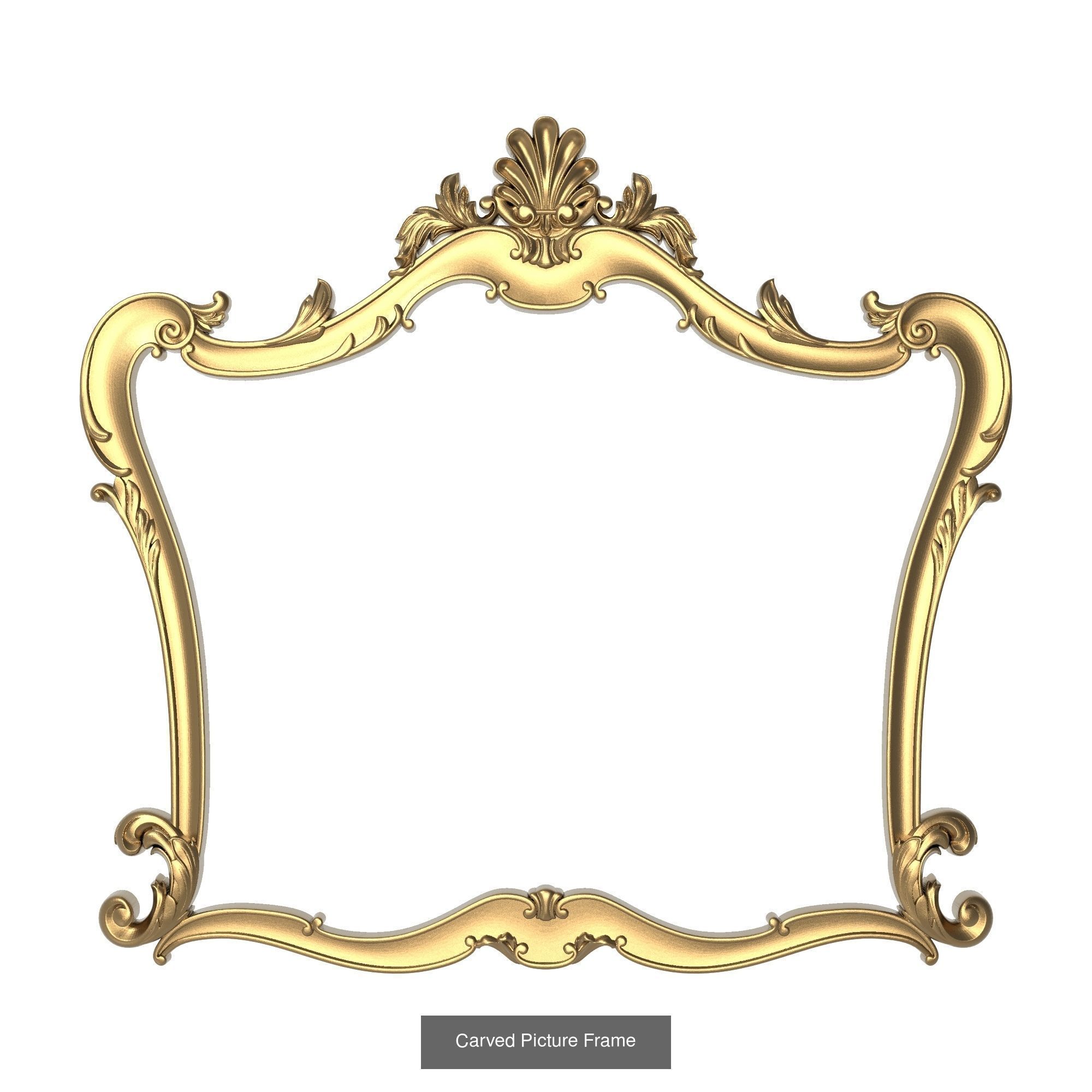 10 carved frames set 3D Model Collection_4