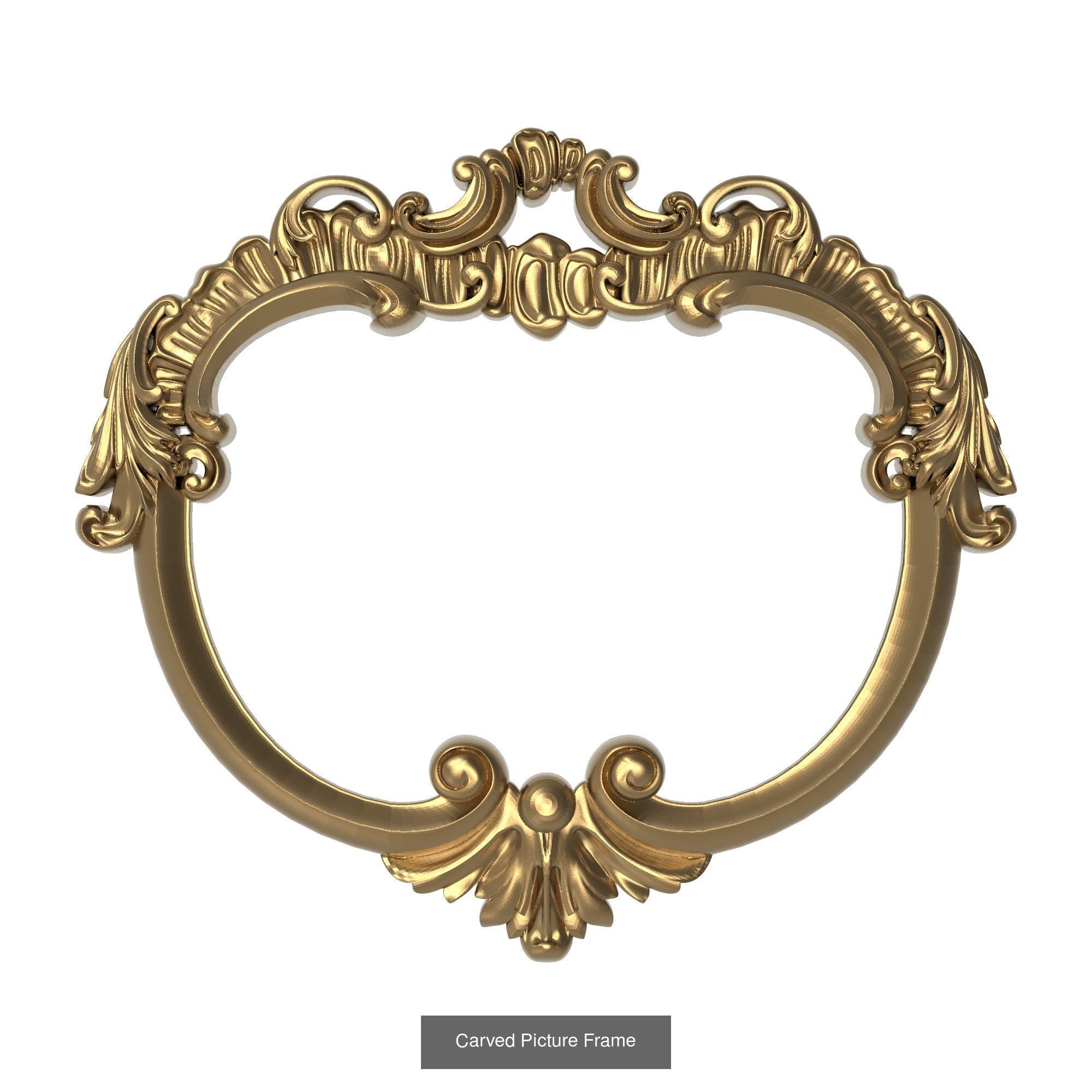 10 carved frames set 3D Model Collection_5