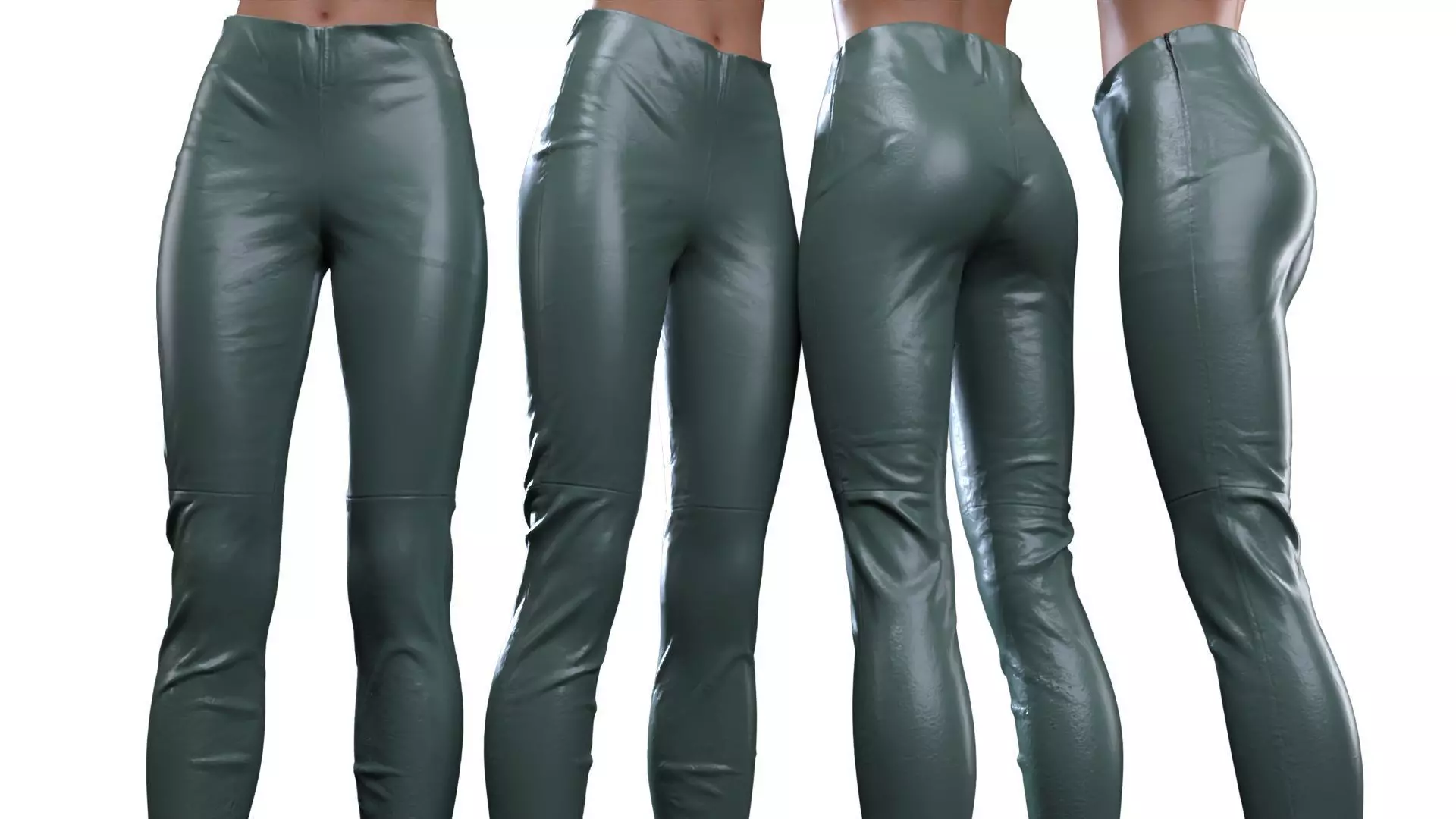 Leather Leggings 3D model_0