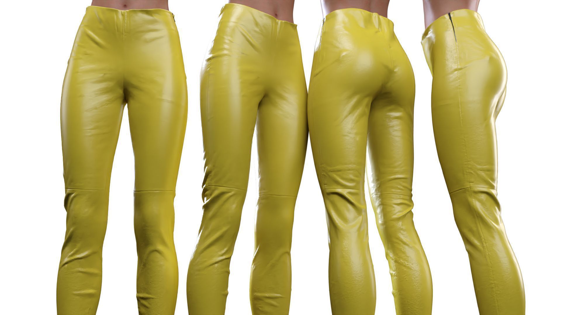 Leather Leggings 3D model_18