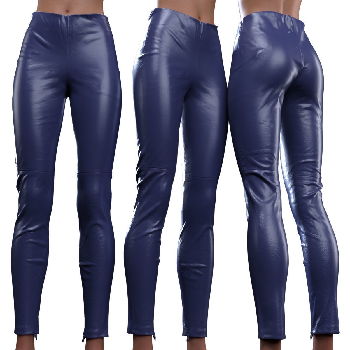 Leather Leggings 3D model_14