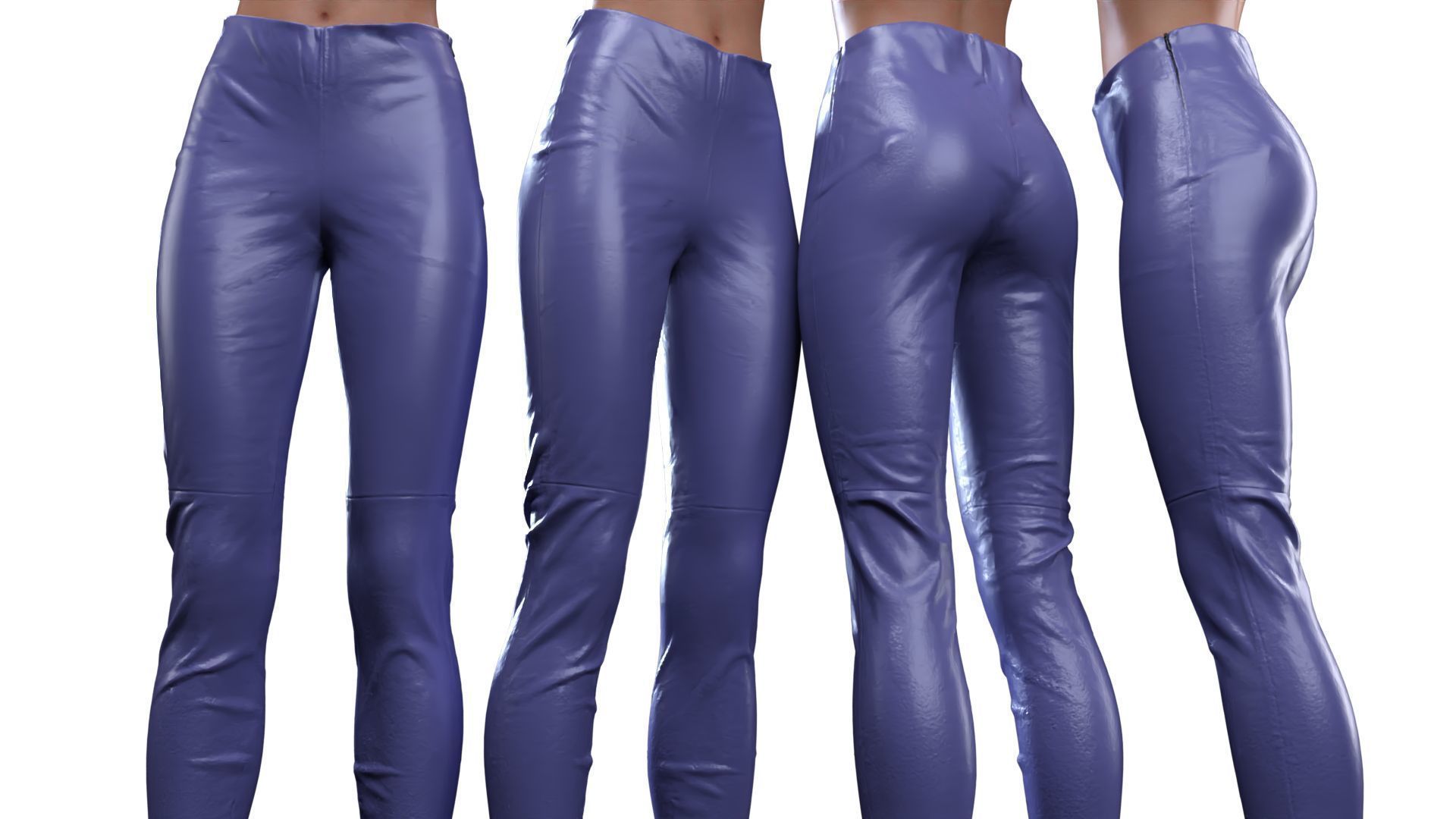 Leather Leggings 3D model_19