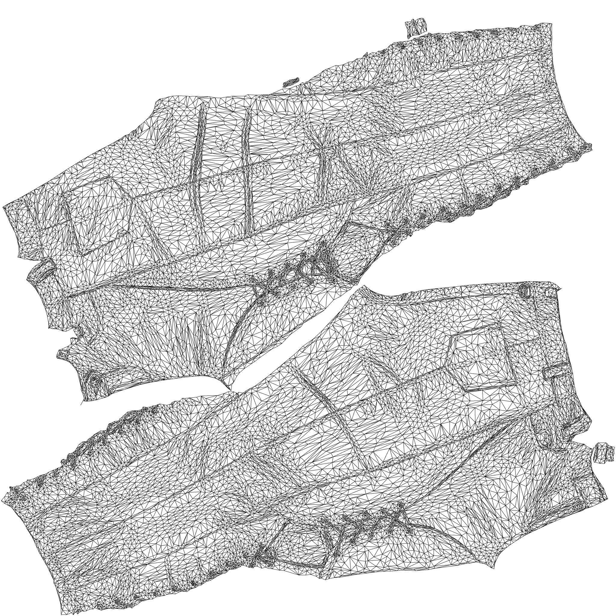 Leather Laced Shins Pants 3D model_10