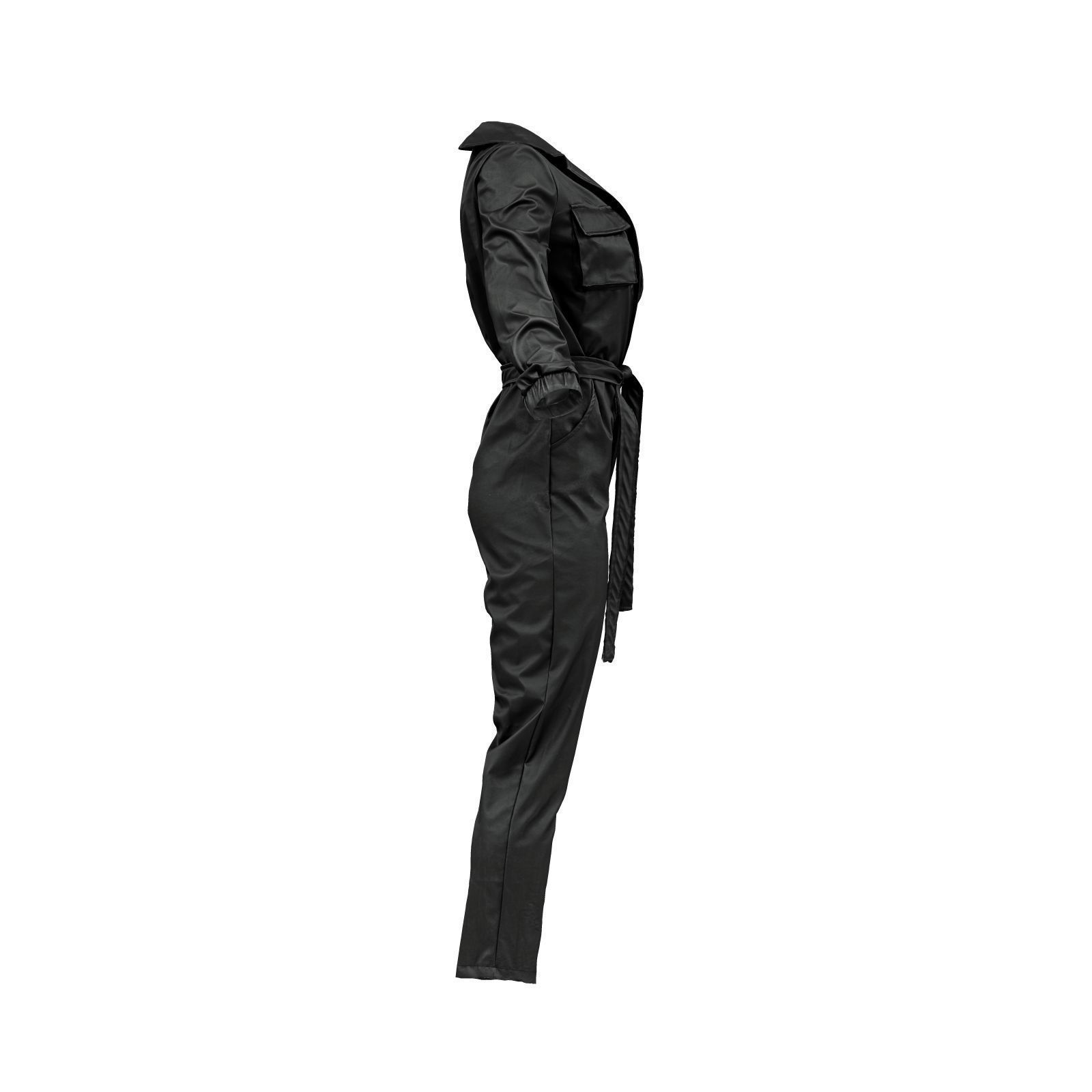 Leather Jumpsuit 3D model_5