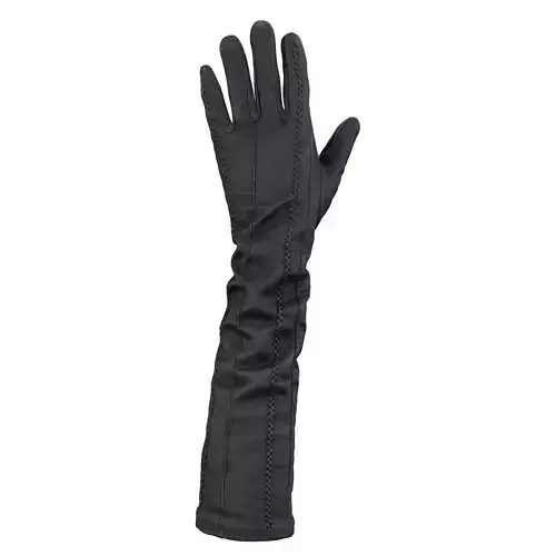 Leather Detail Gloves 3D model
