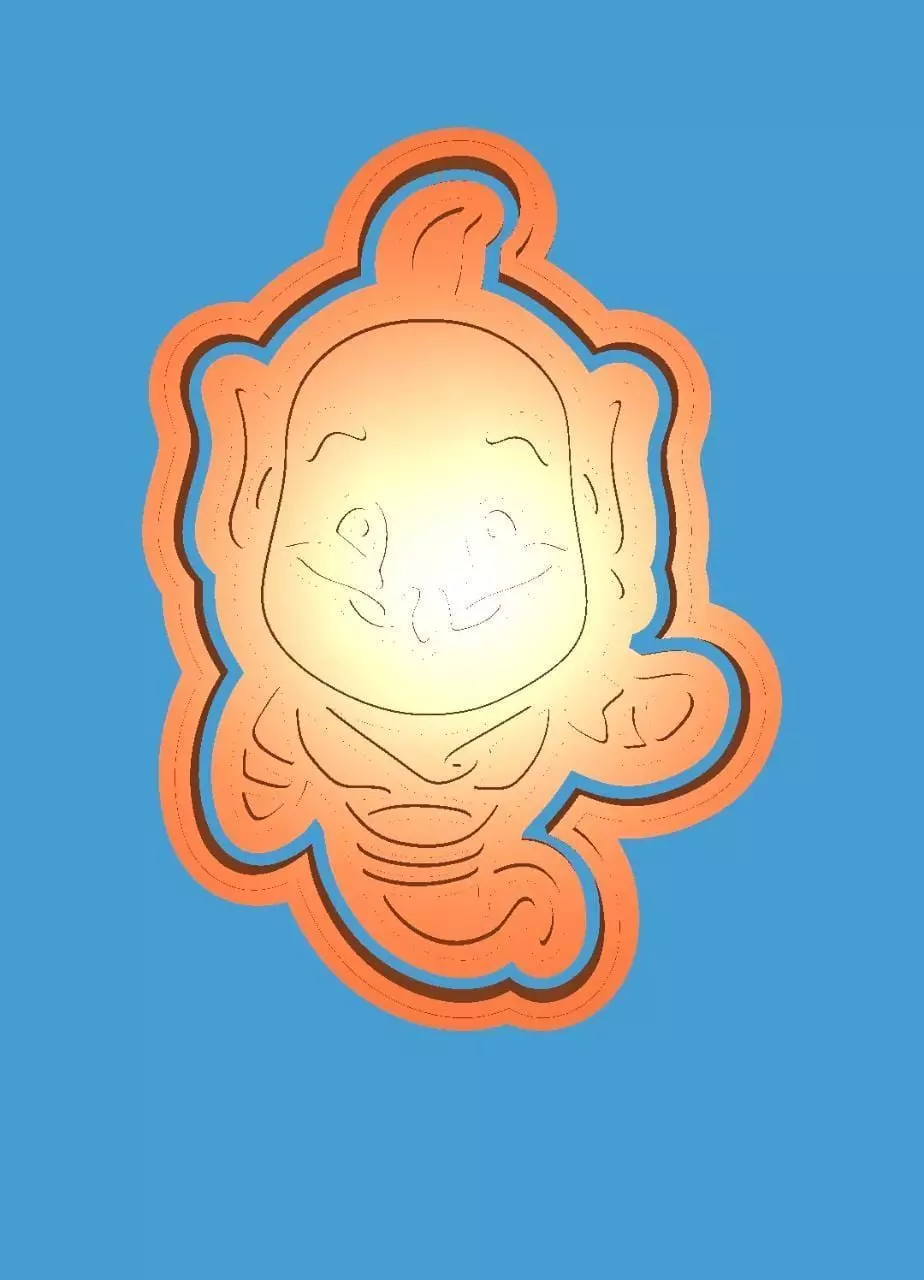 MakeIT Arabian Nights Cookie Cutter Genie 3D model