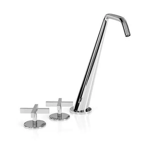 Sink Head Plus Taps 3D model_0