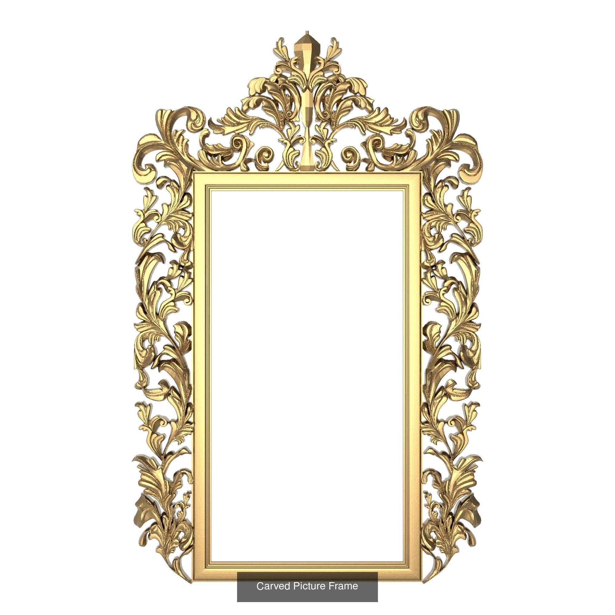10 carved frames set 3D Model Collection_2