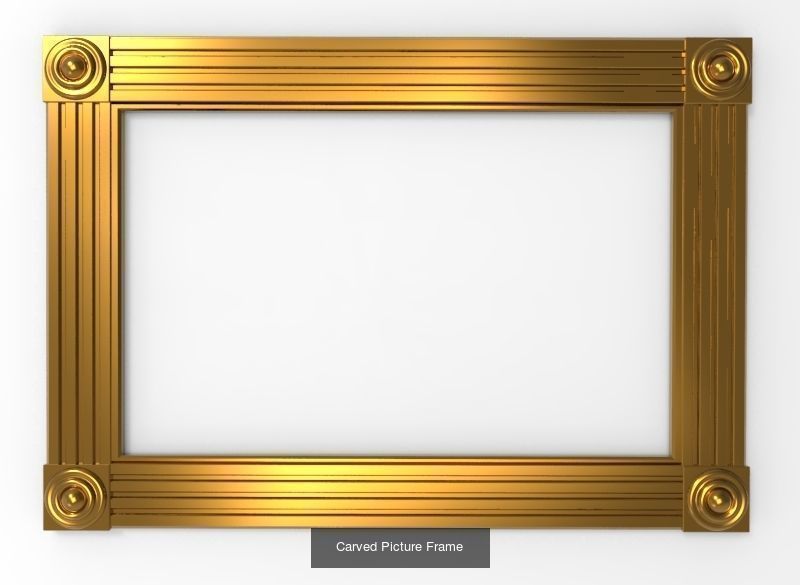 10 carved frames set 3D Model Collection_1