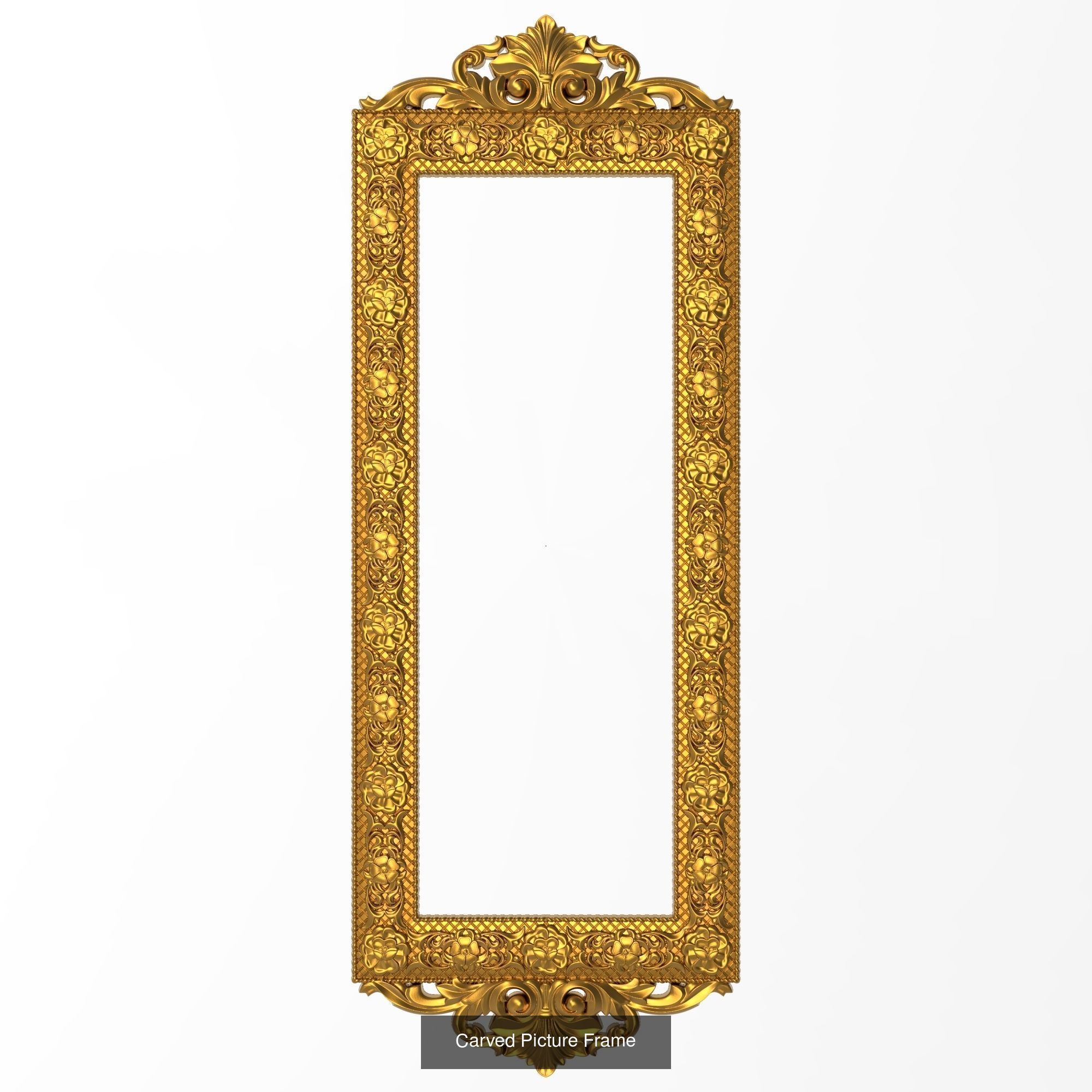 10 carved frames set 3D Model Collection_9