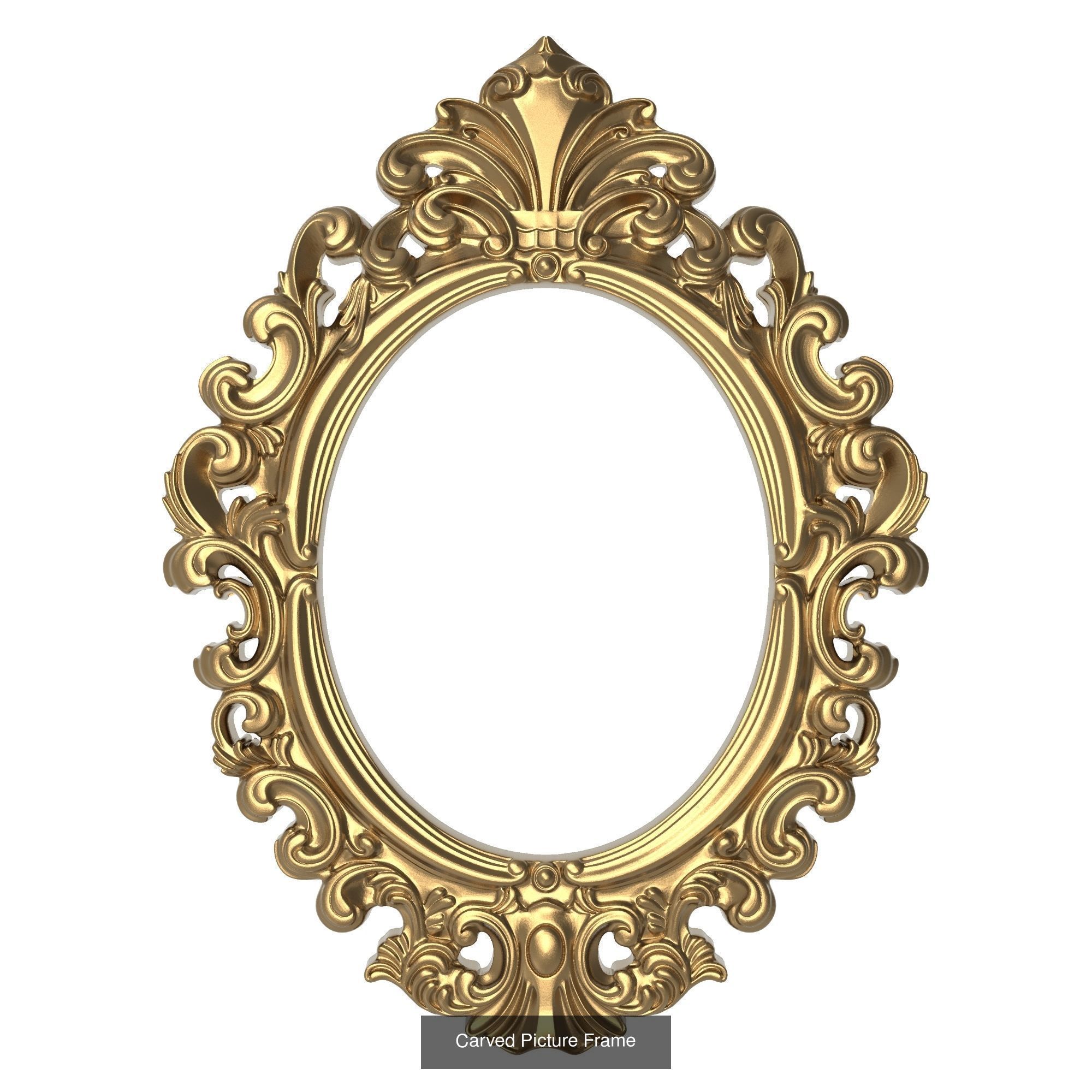 10 carved frames set 3D Model Collection_6