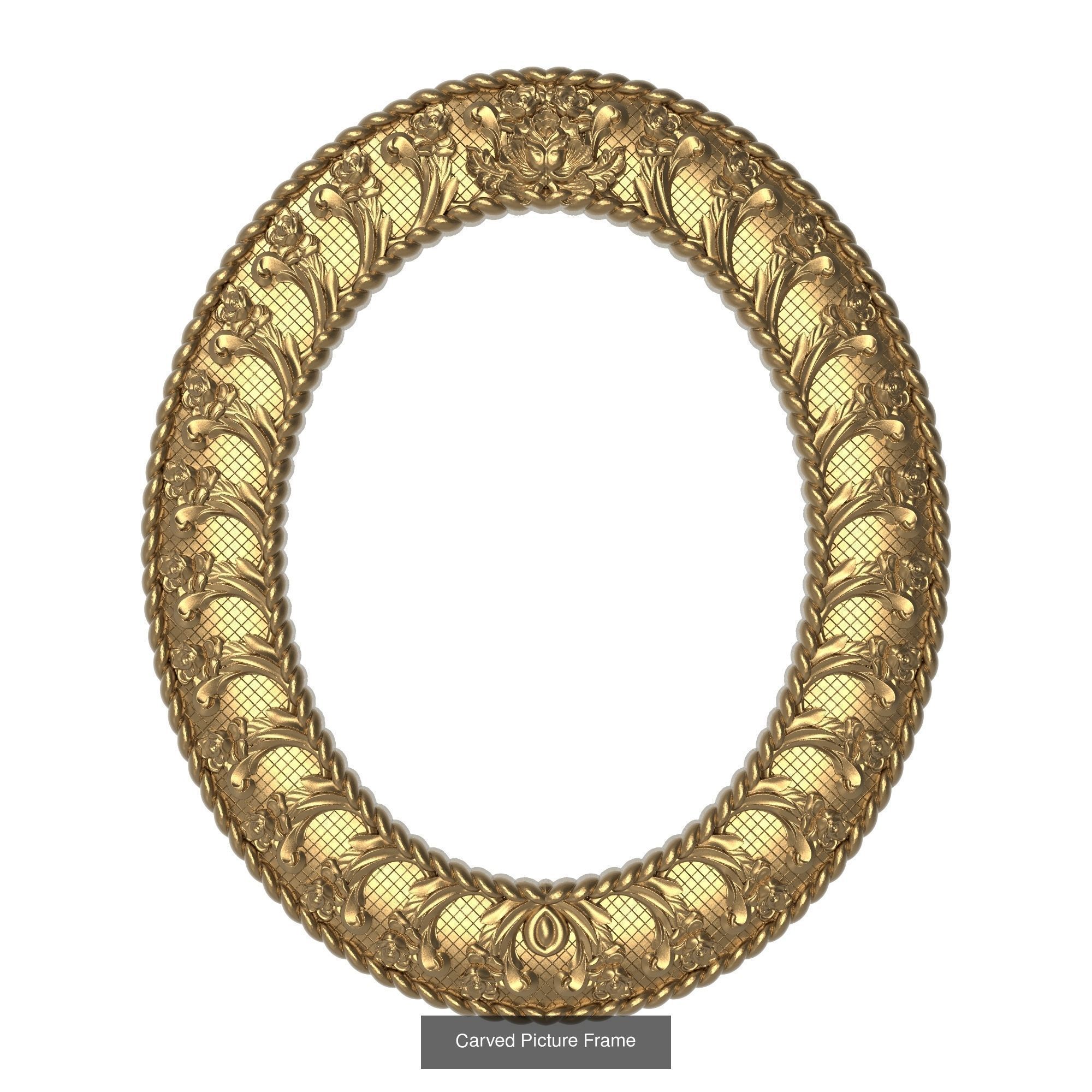 10 carved frames set 3D Model Collection_8