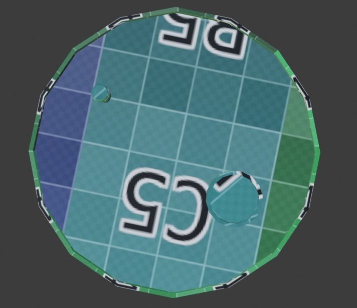 Metal barrel with elements of dirt rust and stickers Low-poly 3D model_10