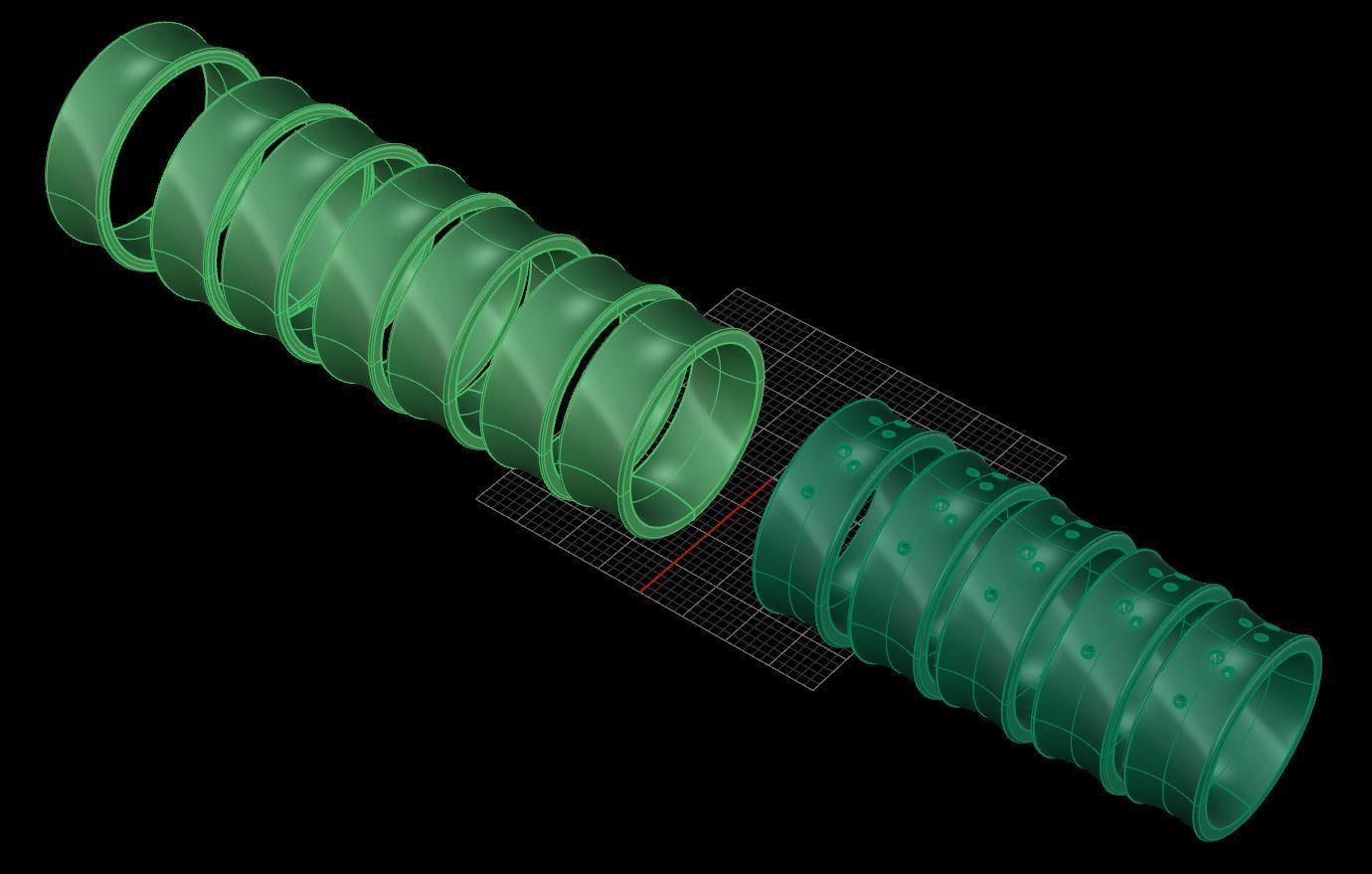 Wedding rings 022 3D print model_1