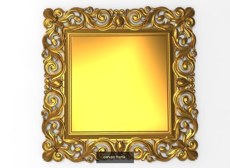 10 carved frames set 3D Model Collection_3