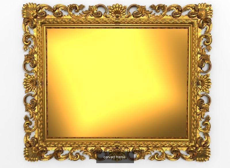10 carved frames set 3D Model Collection_4