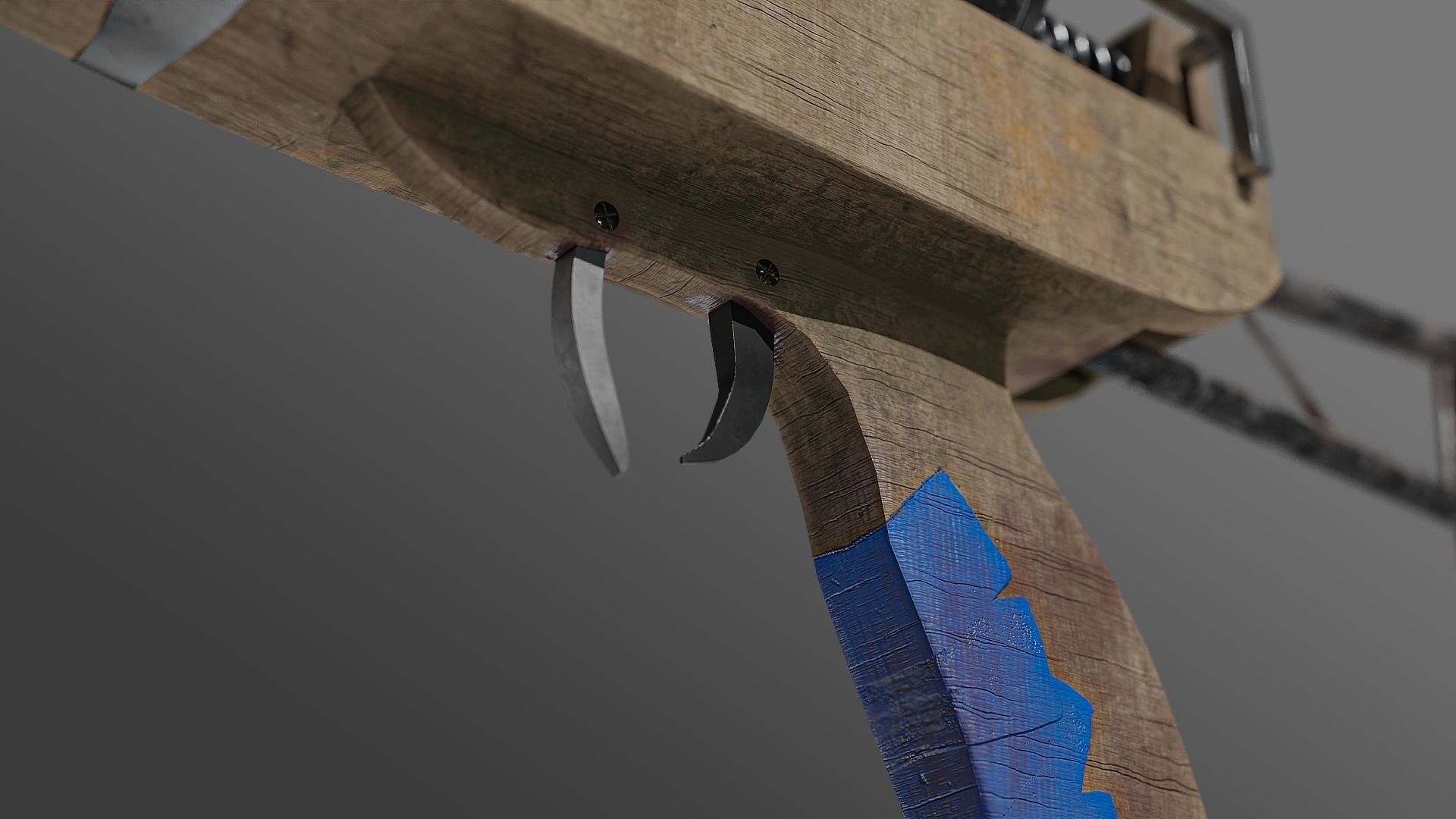 Flamethrower for games Low-poly 3D model_5