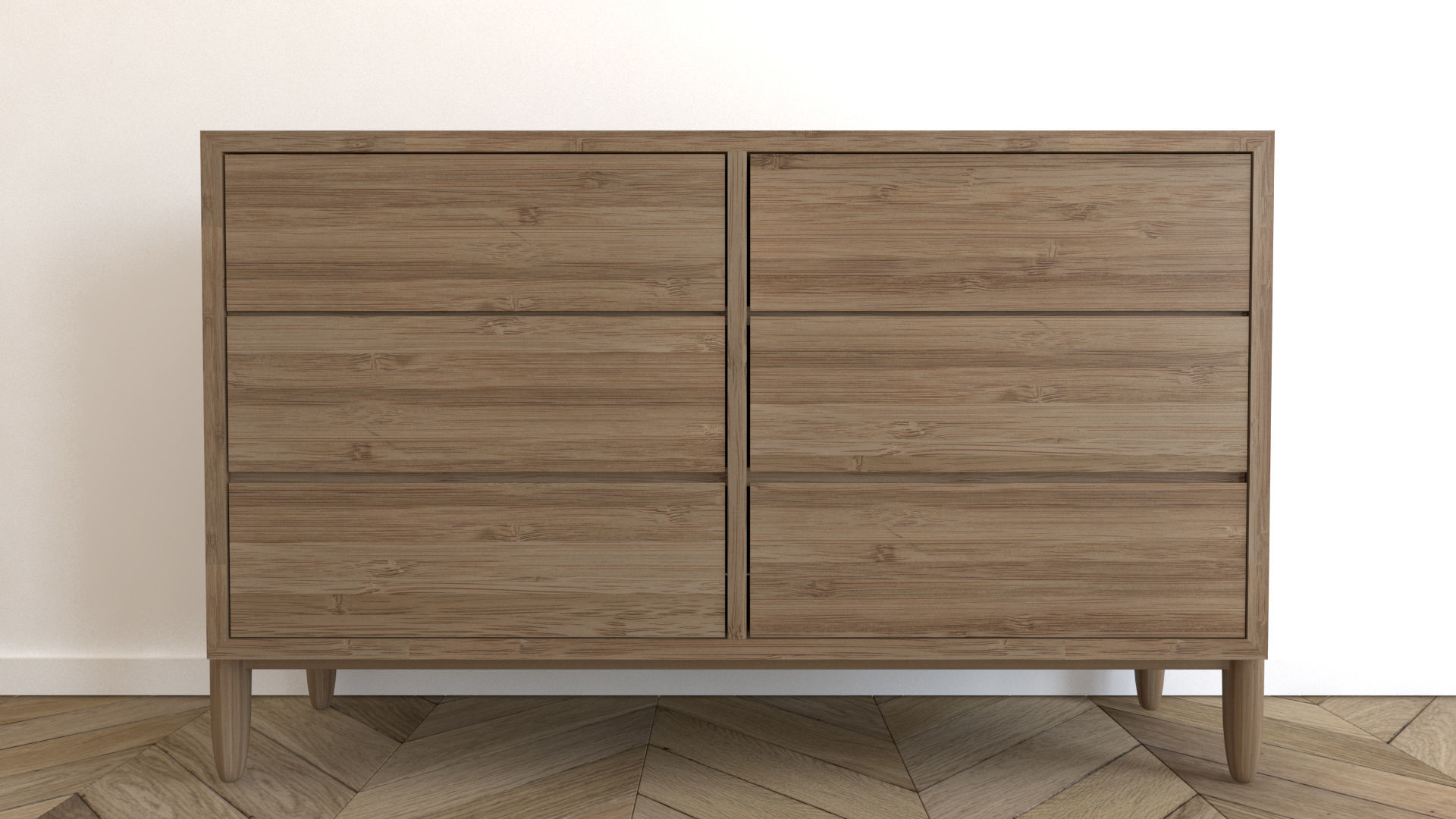 Modern Dresser 3D model_2