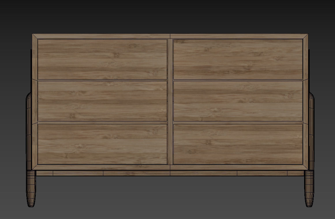 Modern Dresser 3D model_5