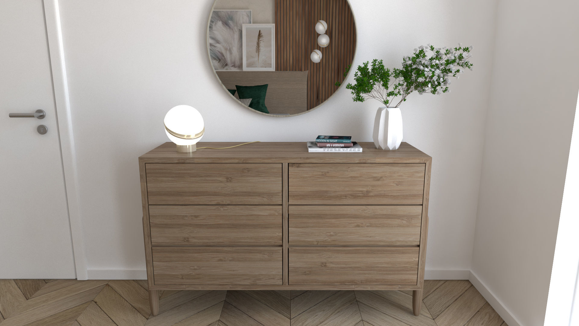Modern Dresser 3D model_1