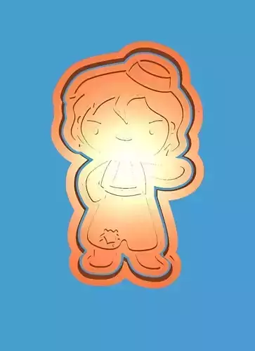 MakeIT Arabian Nights Cookie Cutter Aladdin With Frame