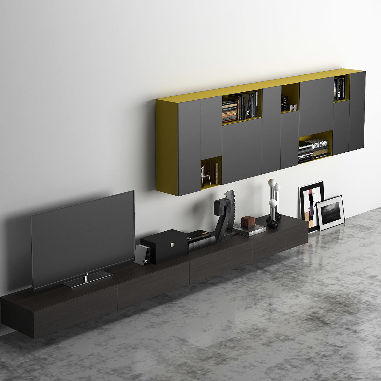 Display cabinet 3d collection 1 3D model_3