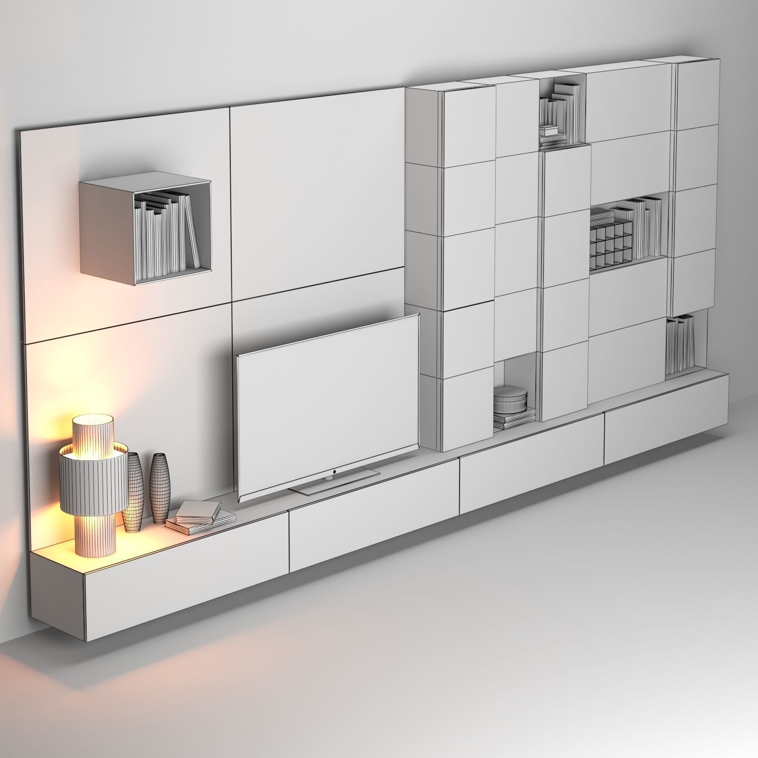 Display cabinet 3d collection 1 3D model_15