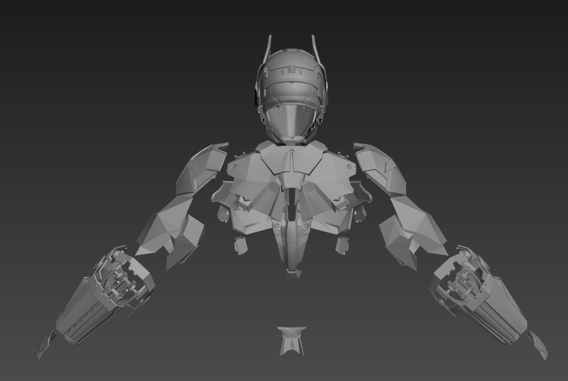 Arkham Knight Armor Batman Cosplay 3D print model_8