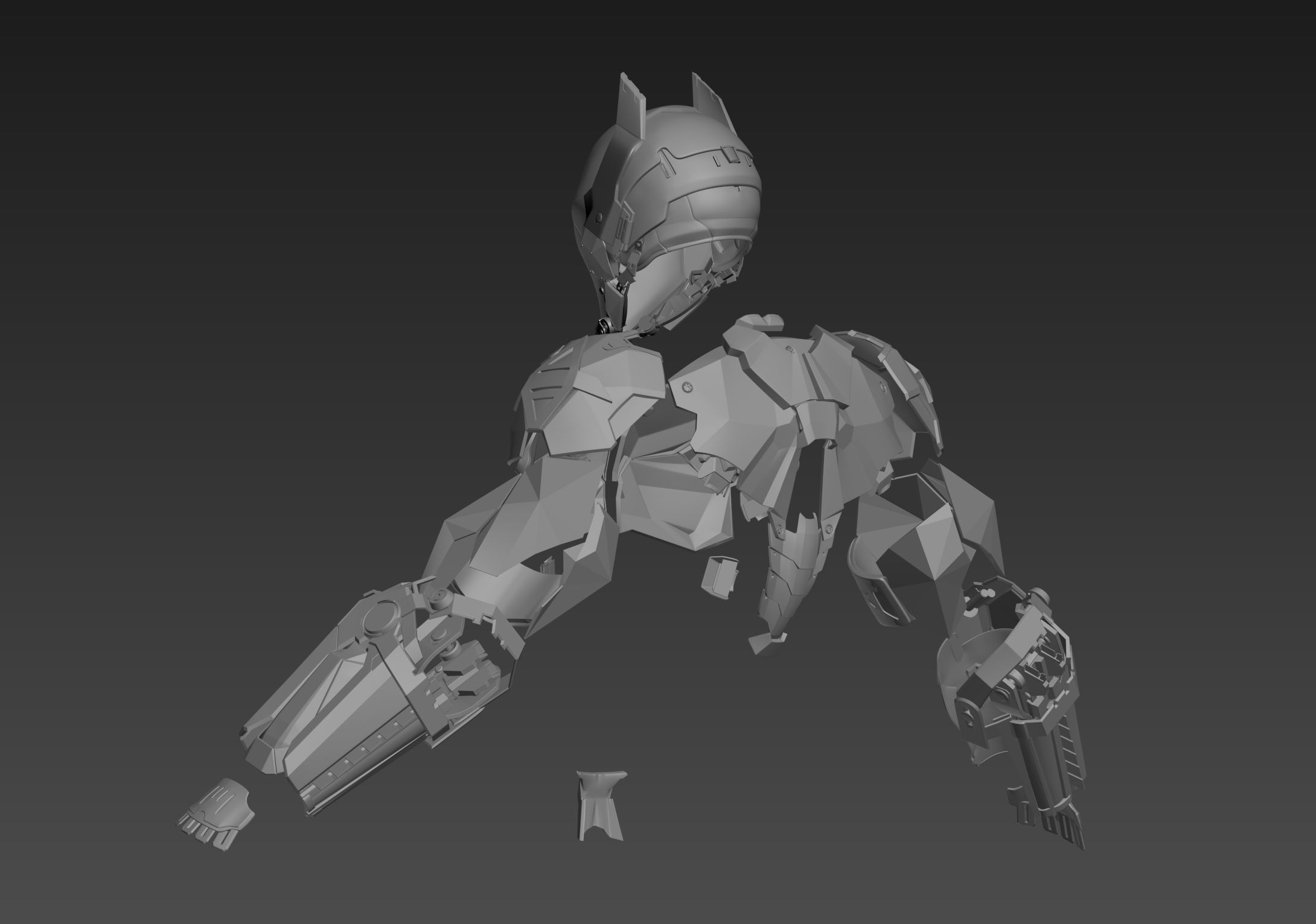 Arkham Knight Armor Batman Cosplay 3D print model_7