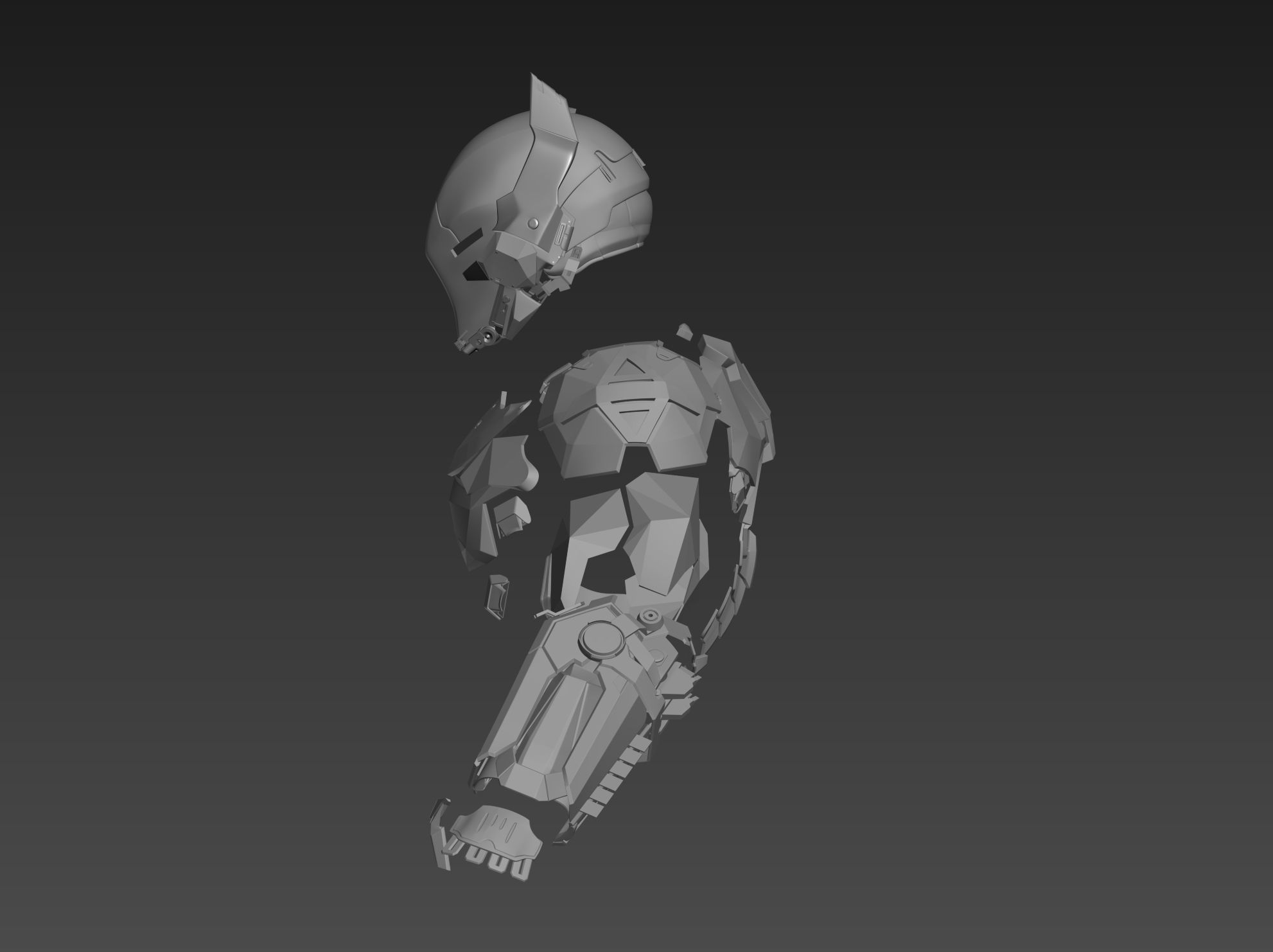 Arkham Knight Armor Batman Cosplay 3D print model_6