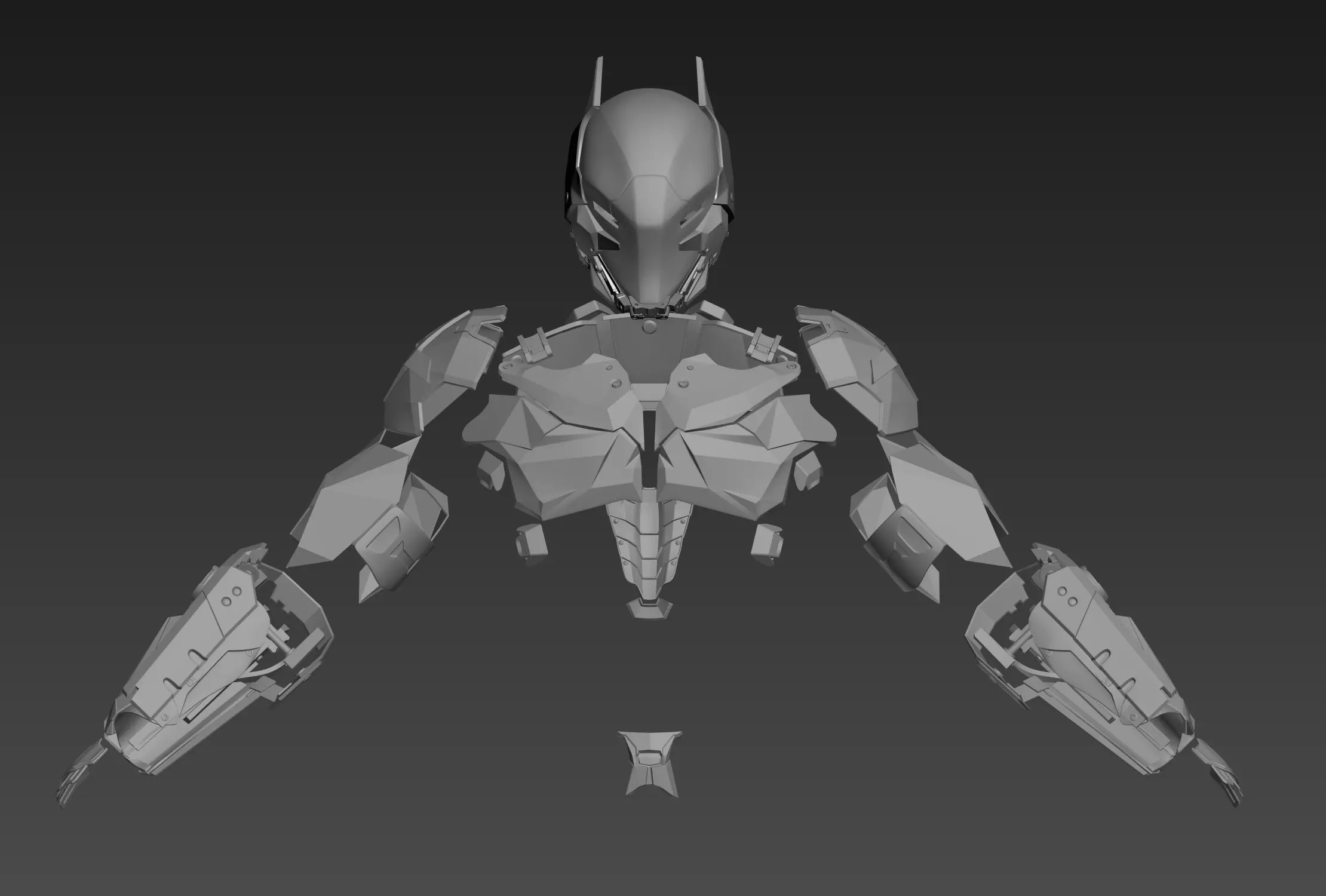 Arkham Knight Armor Batman Cosplay 3D print model_0