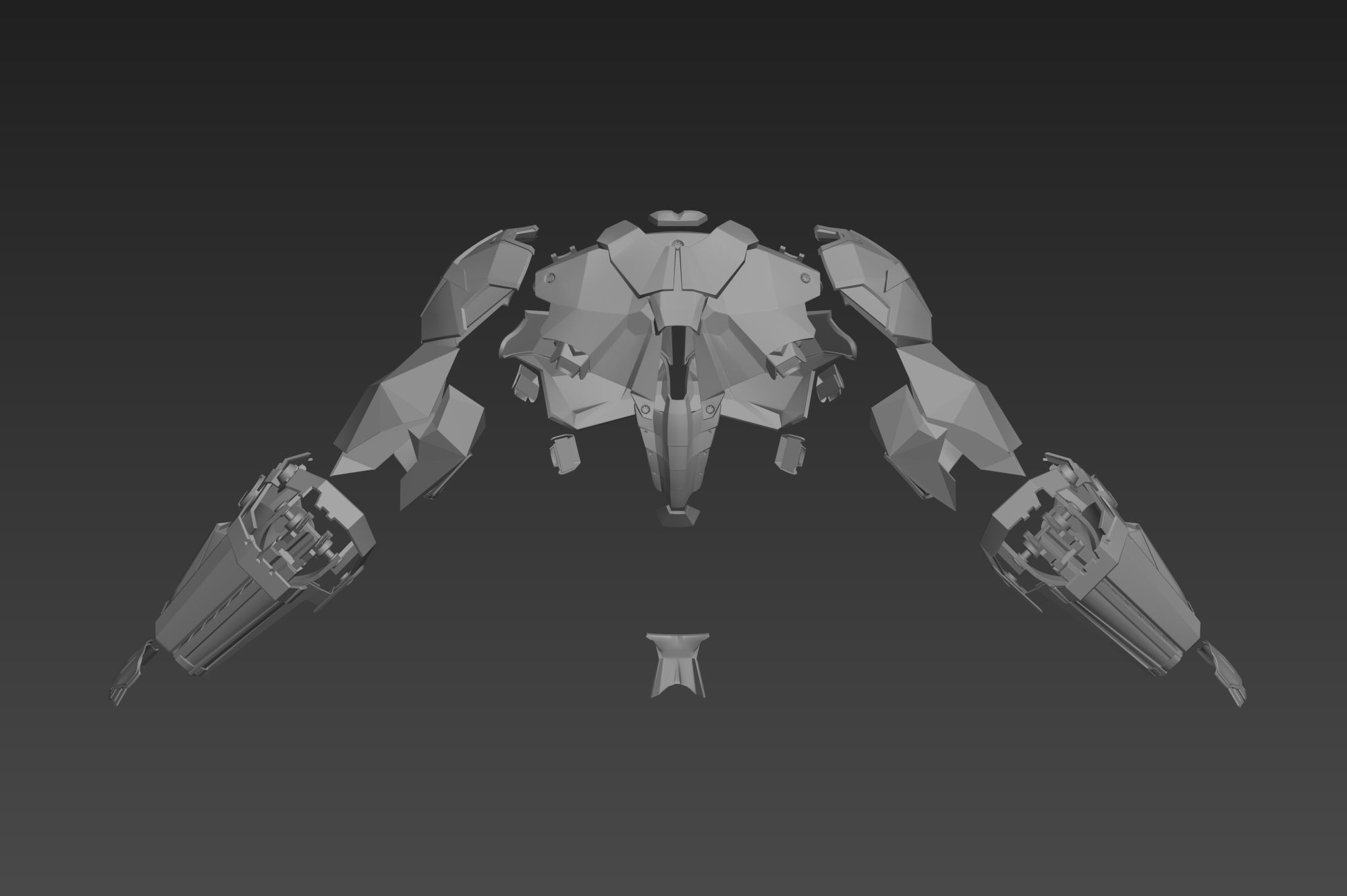 Arkham Knight Armor Batman Cosplay Not including helmet 3D print model_7