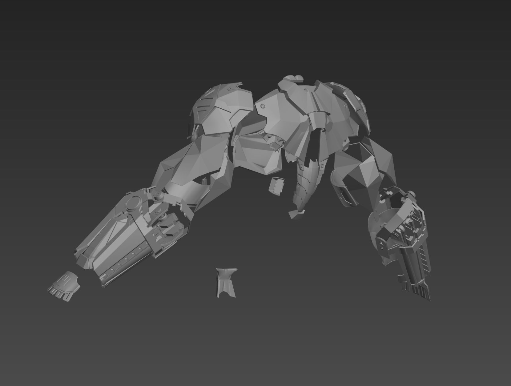 Arkham Knight Armor Batman Cosplay Not including helmet 3D print model_6