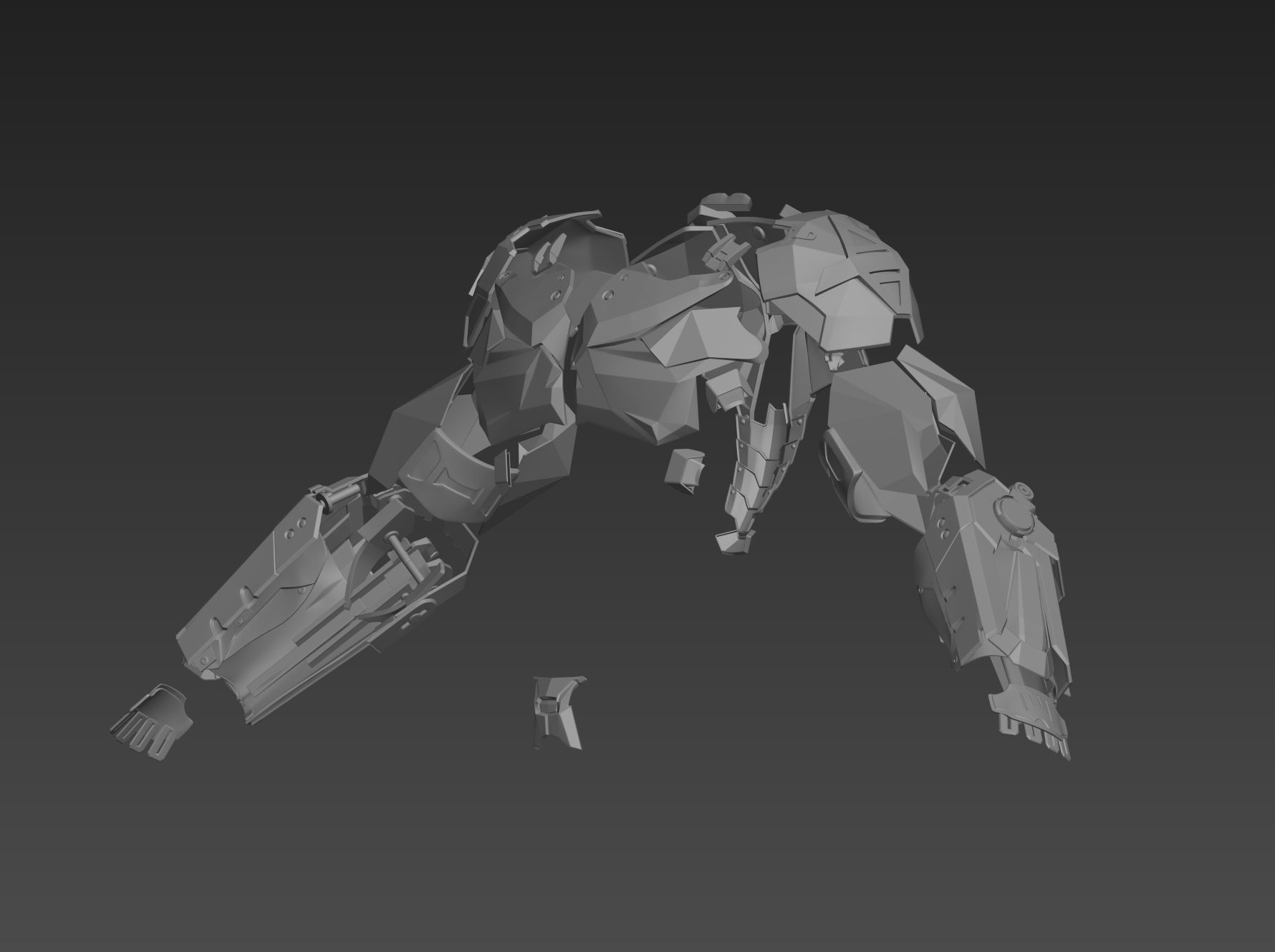 Arkham Knight Armor Batman Cosplay Not including helmet 3D print model_4