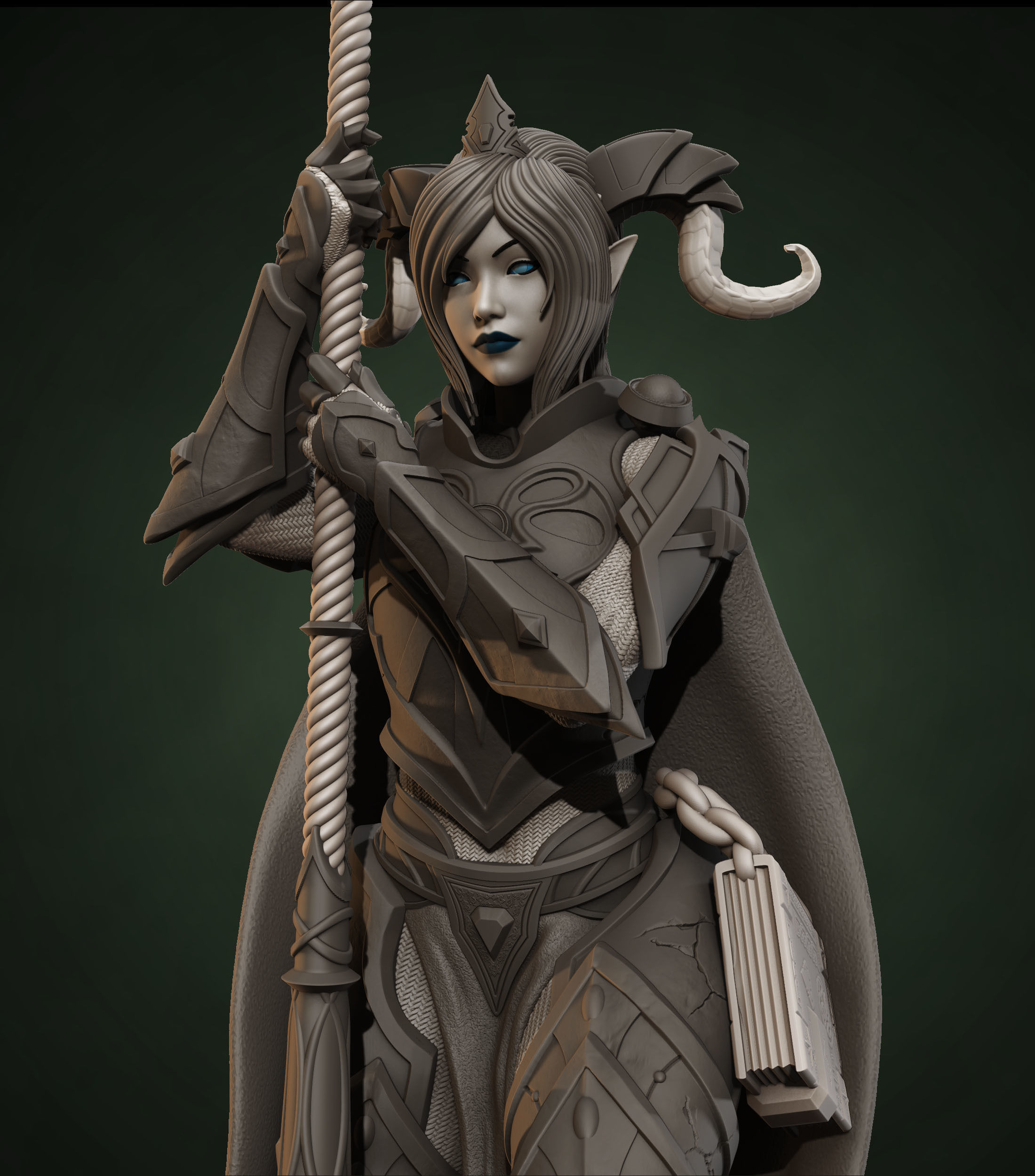 Draenei Yrel - World of Warcraft 3D print model_1